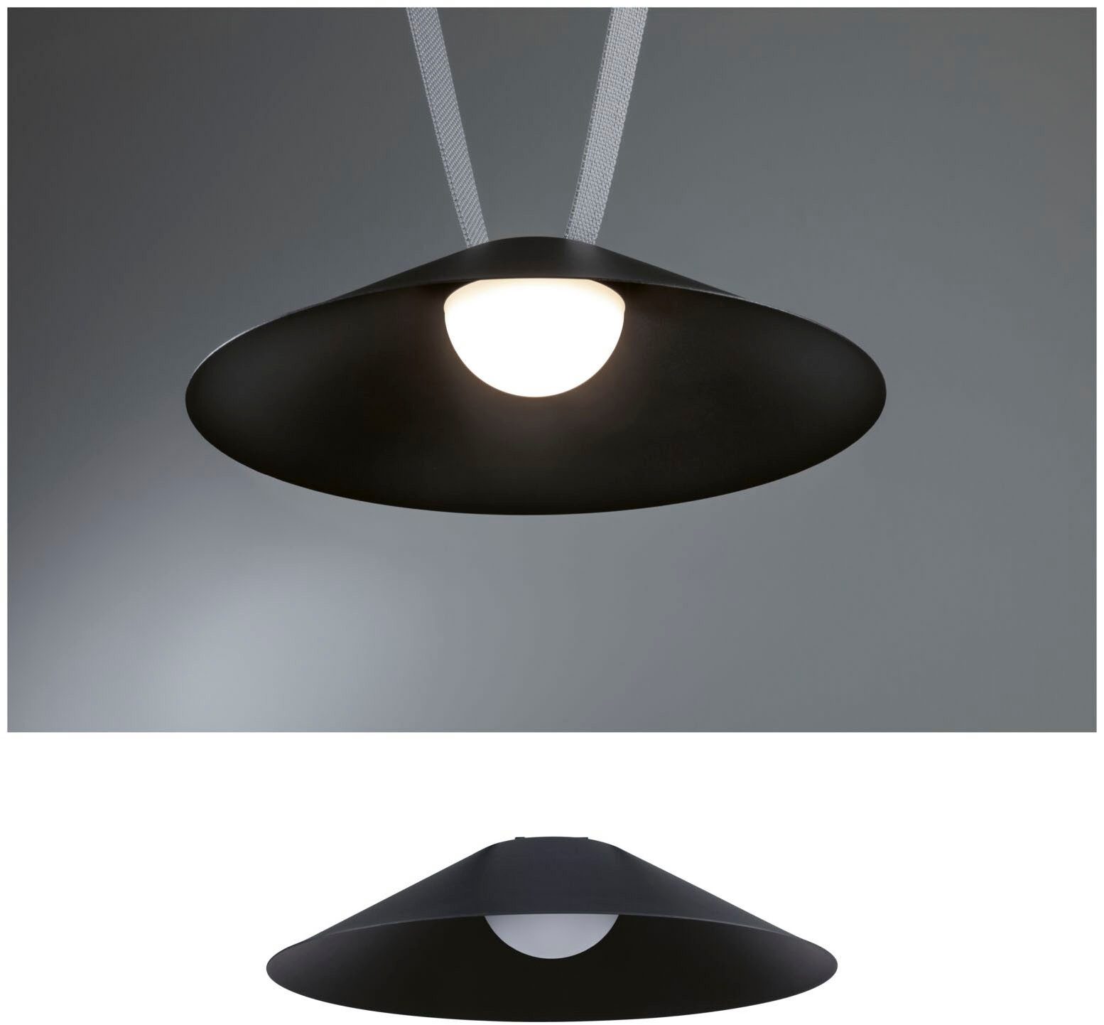 Hängeleuchte ULine Pendelleuchte Cone 350mm 12W Schwarz