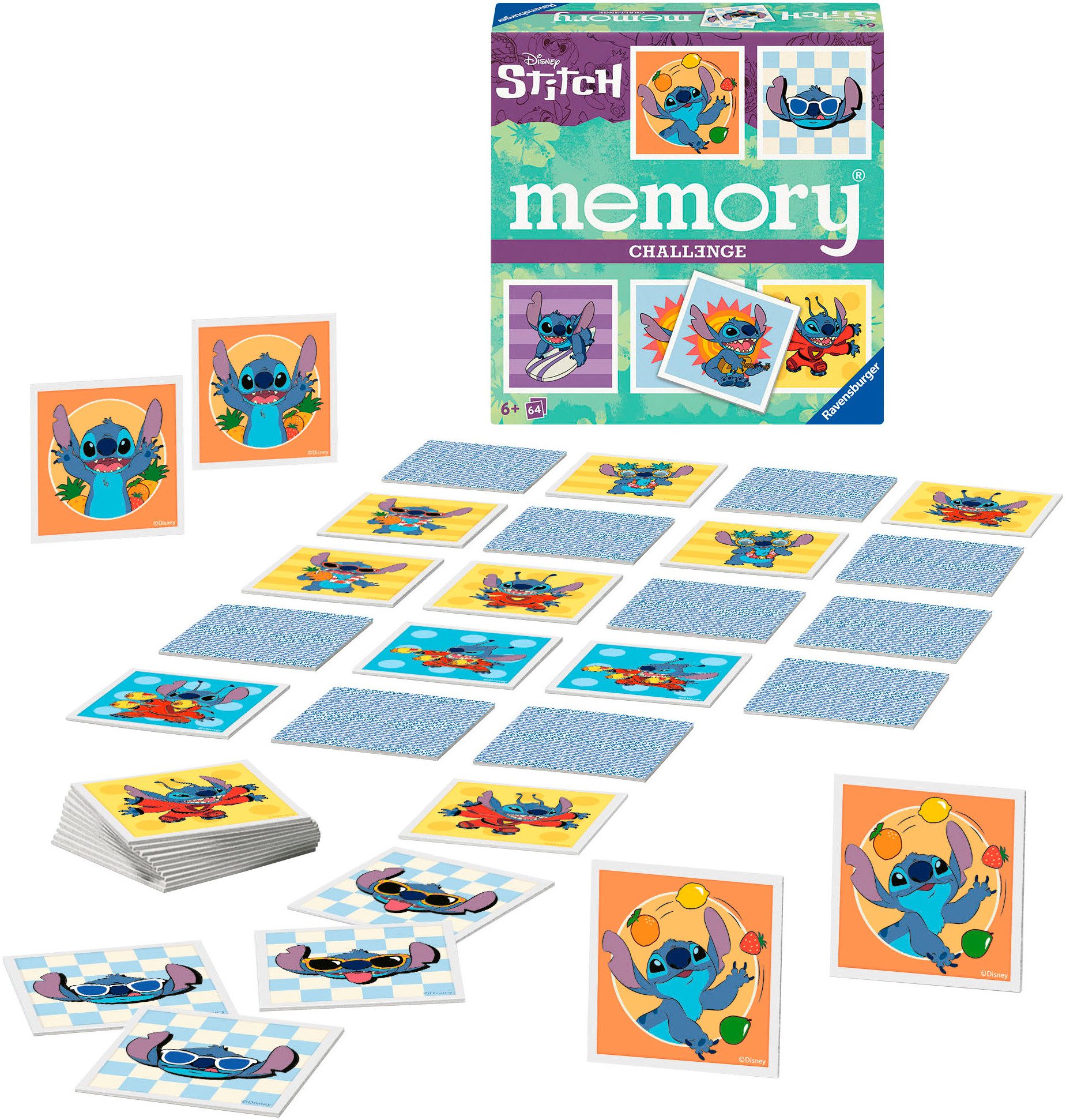 Ravensburger Spiel Challenge memory® Disney Stitch, Merkspiel, Made in Europe
