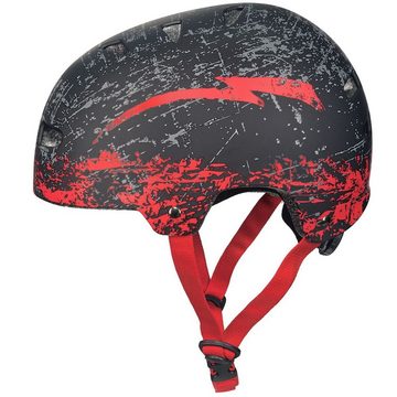 rueger-helmets Kinderhelm RXD-7000 Skaterhelm Fahrrad BMX Mountainbike MTB Freeride Skater für Kinder, Damen, Herren HelmRXD-7000 Black/Red L