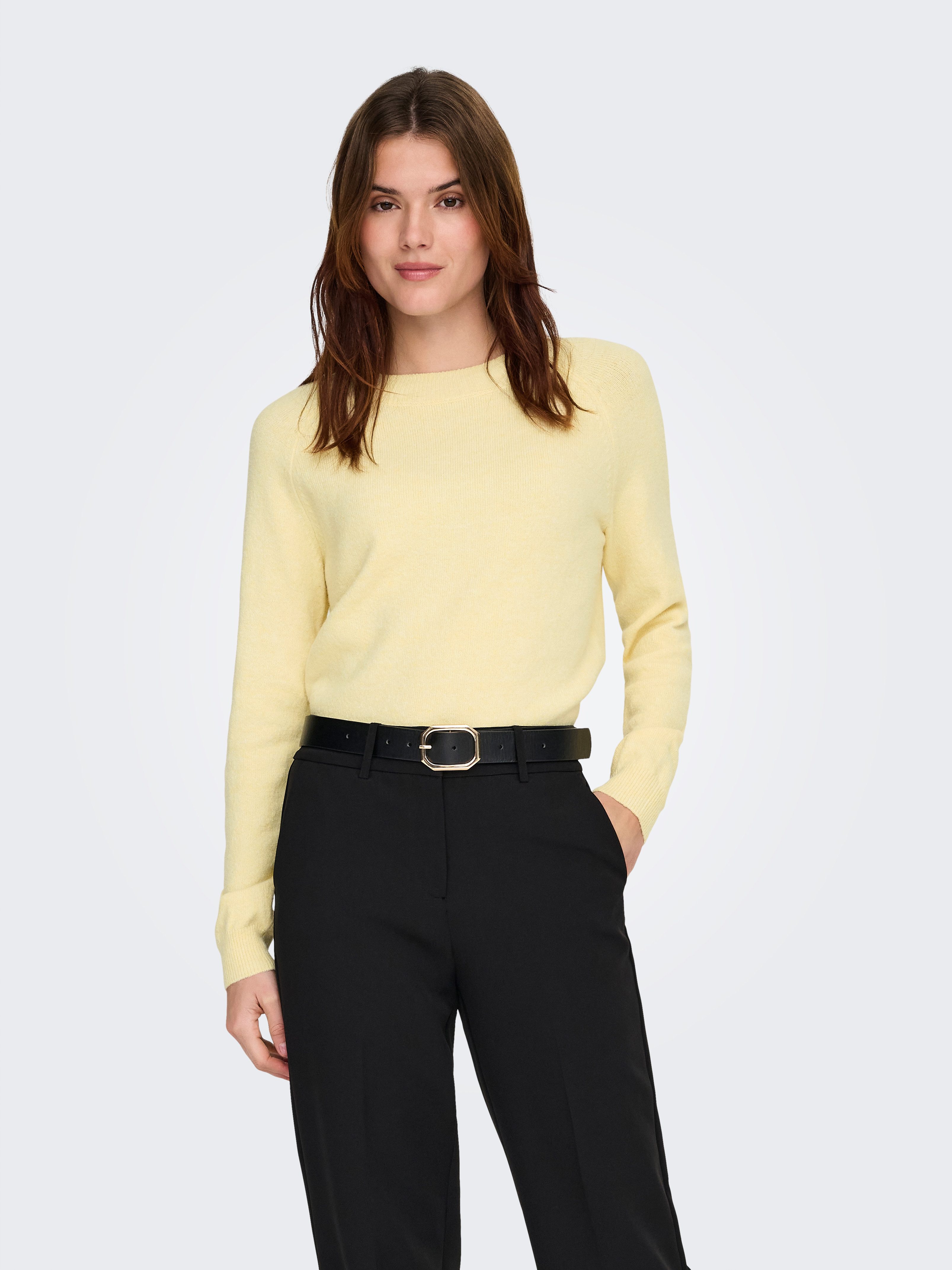 ONLY Rundhalspullover ONLRICA LIFE L/S PULLOVER KNT NOOS