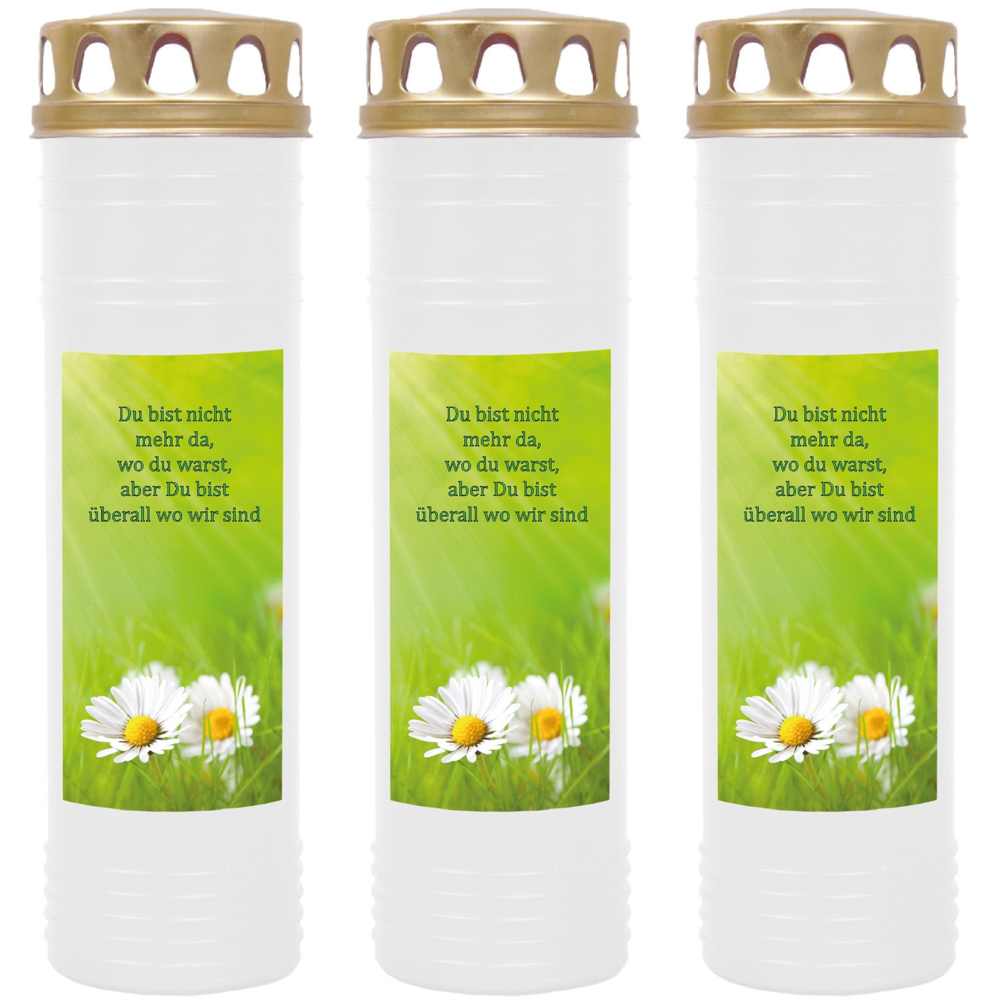HS Candle Grabkerze GK-03712 (3-tlg), Grabkerze günstig online kaufen