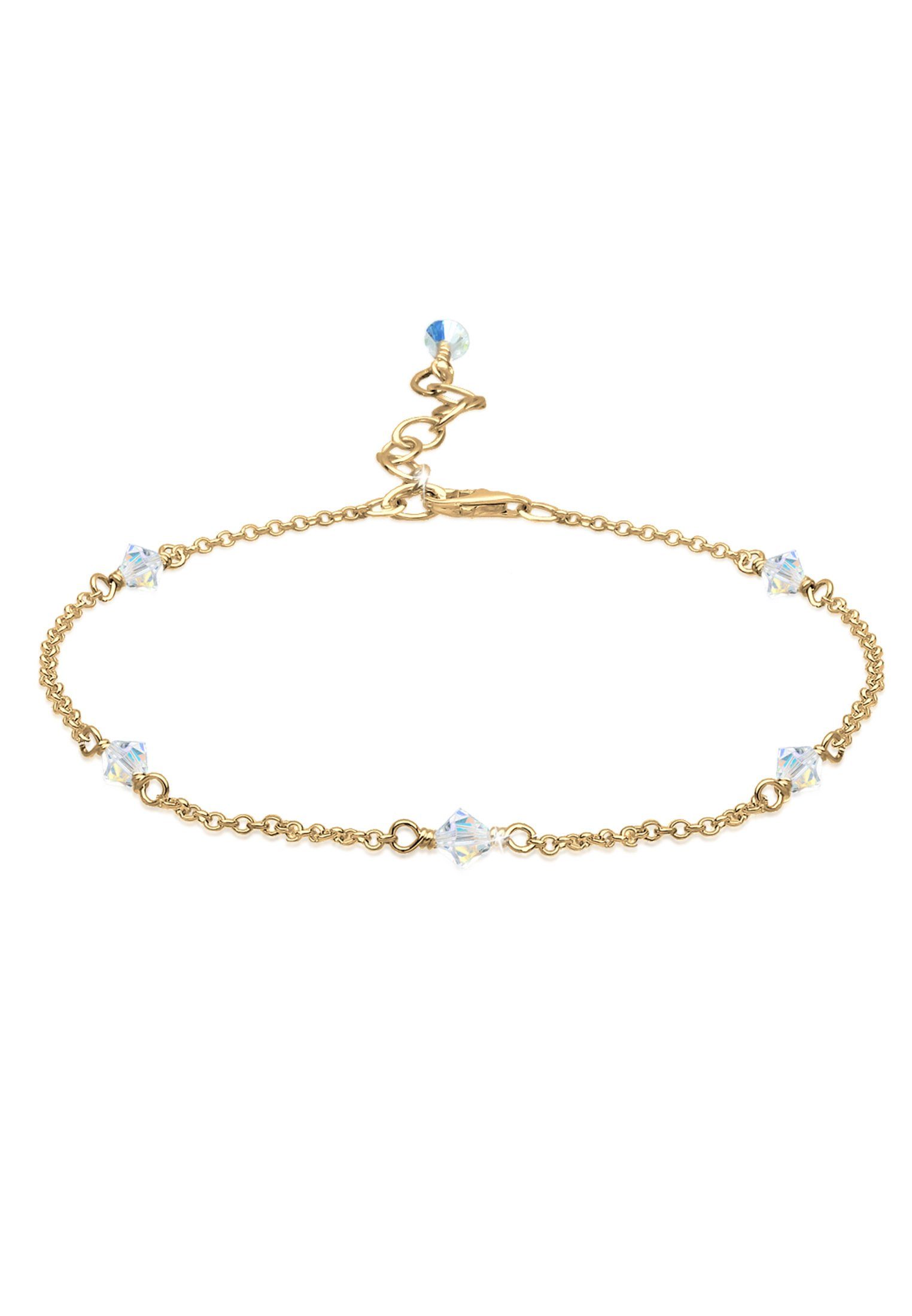 Elli Fußkette Sommer 925 Silber, mit Kristallen von Swarovski® günstig online kaufen