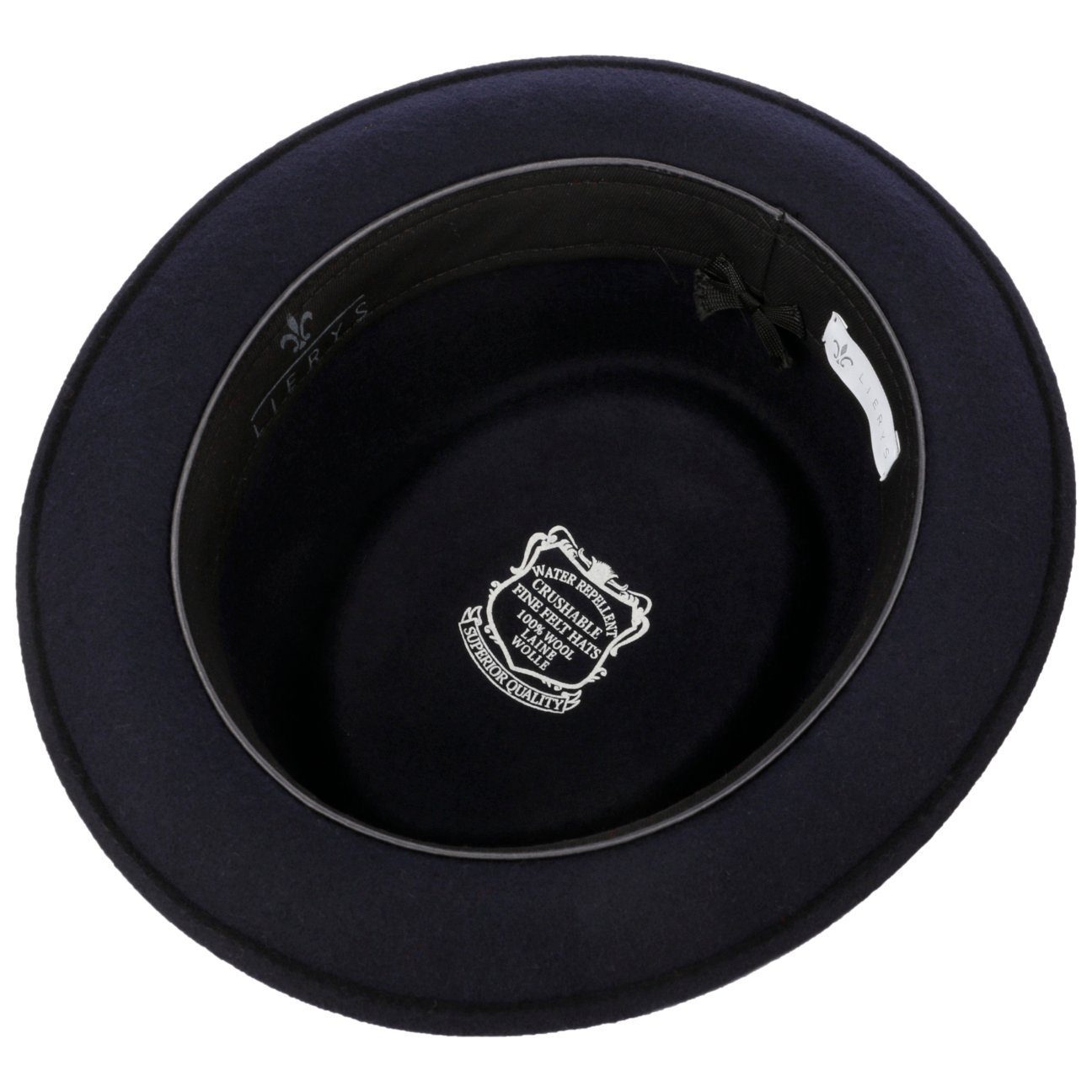 Lierys Fedora (1-St) Fedora mit Ripsband, Made in Italy