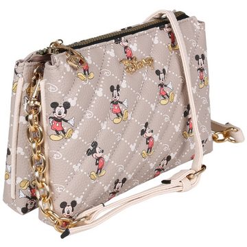 Sarcia.eu Gürteltasche DISNEY Mickey Mouse gesteppte Tasche mit goldenem Kettchen 24x15 cm