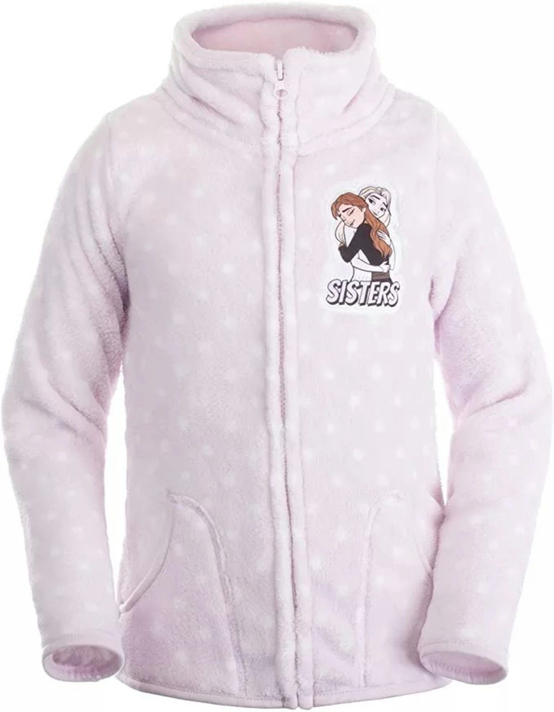 Disney Fleecejacke Disney Die bis Rosa Eiskönigin Gr. Fleece Jacke Anna 116 Elsa Kinder 98