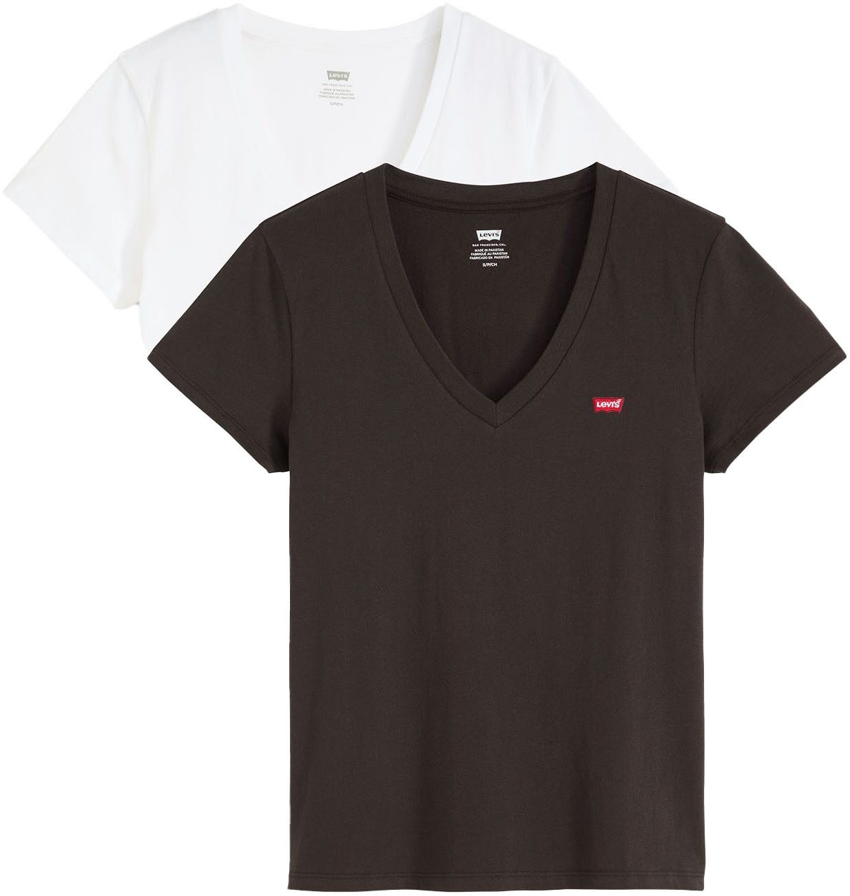 Levi's® T-Shirt VNECK TEE 2 PACK (Packung, 2-tlg) günstig online kaufen