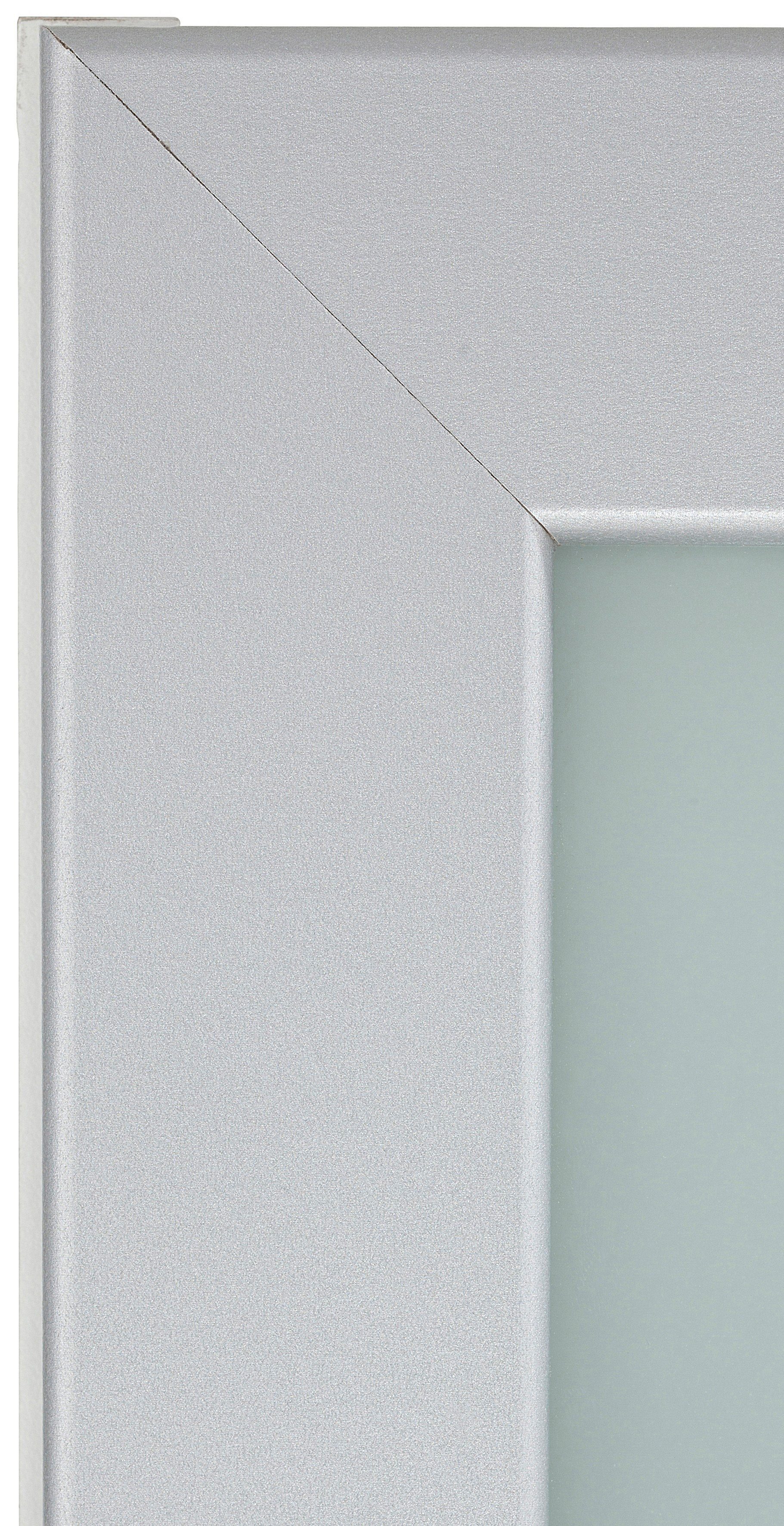 Flexi Faltlifthängeschrank wiho Küchen Glastür/weiß