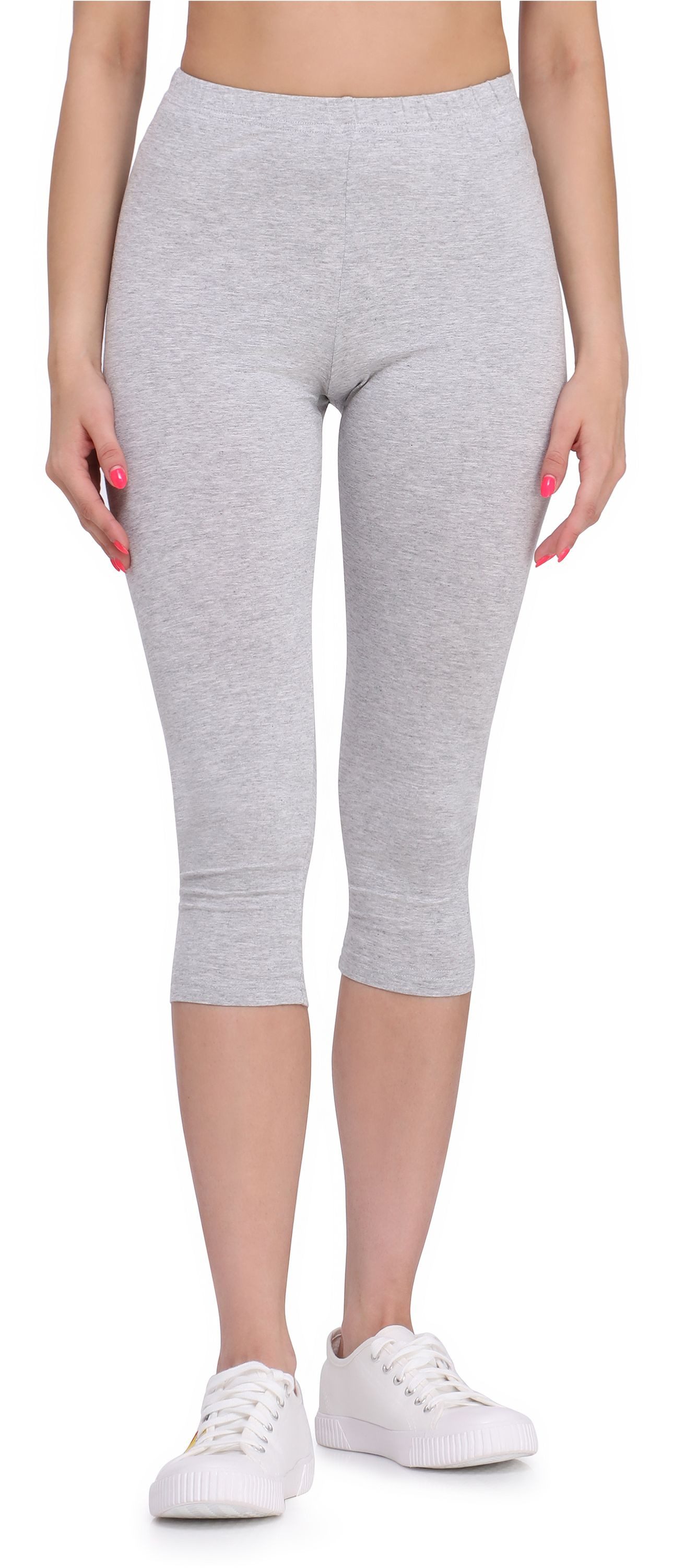 Bellivalini Leggings Damen 3/4 Capri Hose aus Viskose BLV50-148 (1-tlg) aus Viskose