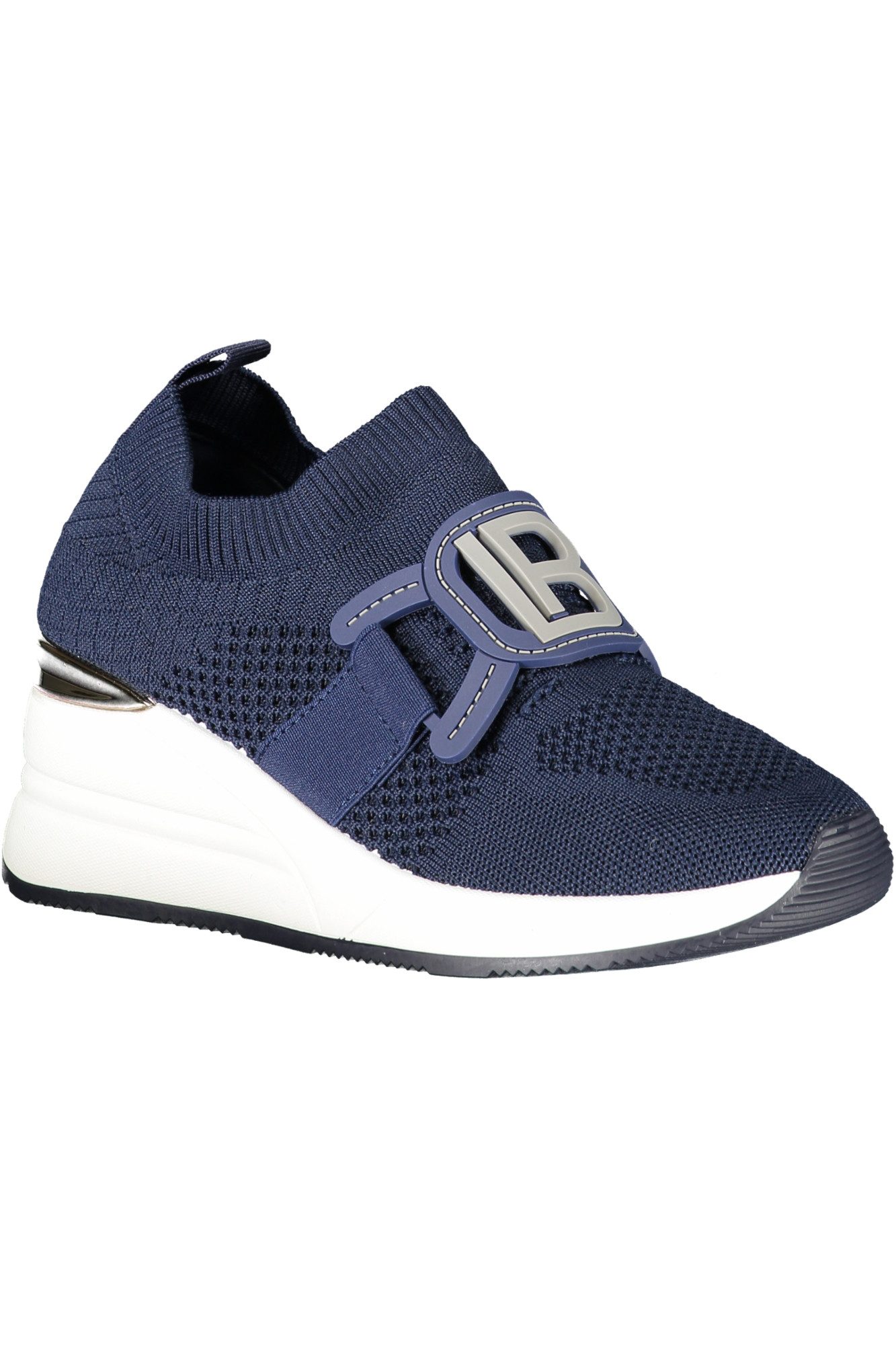 Laura Biagiotti Sneaker Blaue Damensportschuhe mit 6 cm Plateau &