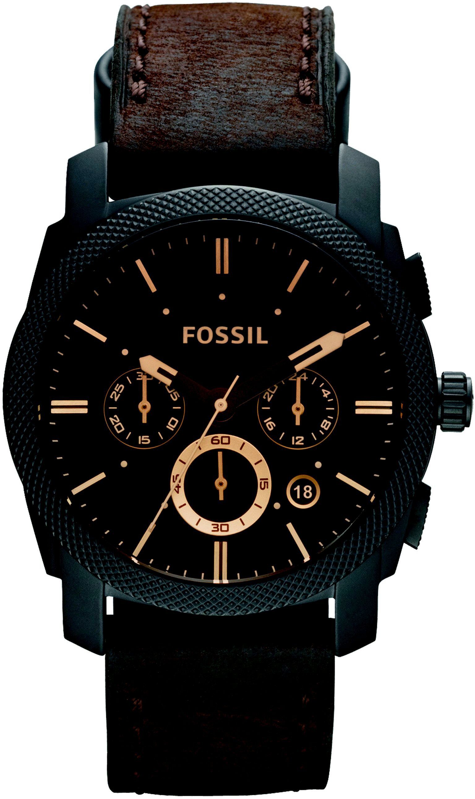 Fossil Chronograph MACHINE FS4656, Quarzuhr, Armbanduhr, günstig online kaufen
