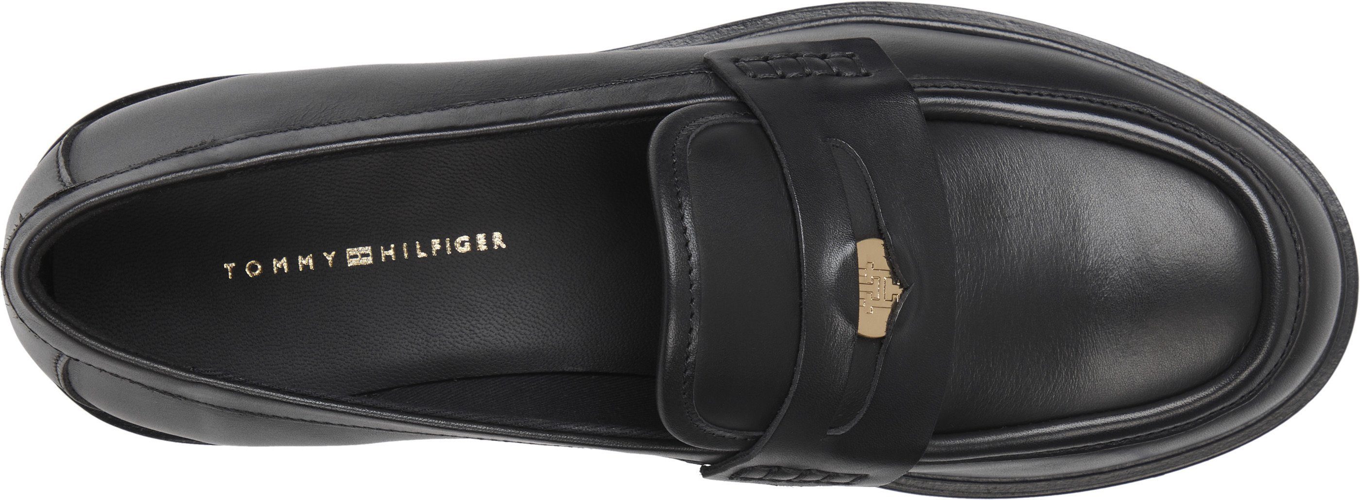 Tommy Hilfiger TH ICONIC mit LOAFER schwarz Loafer schönem Zierriegel