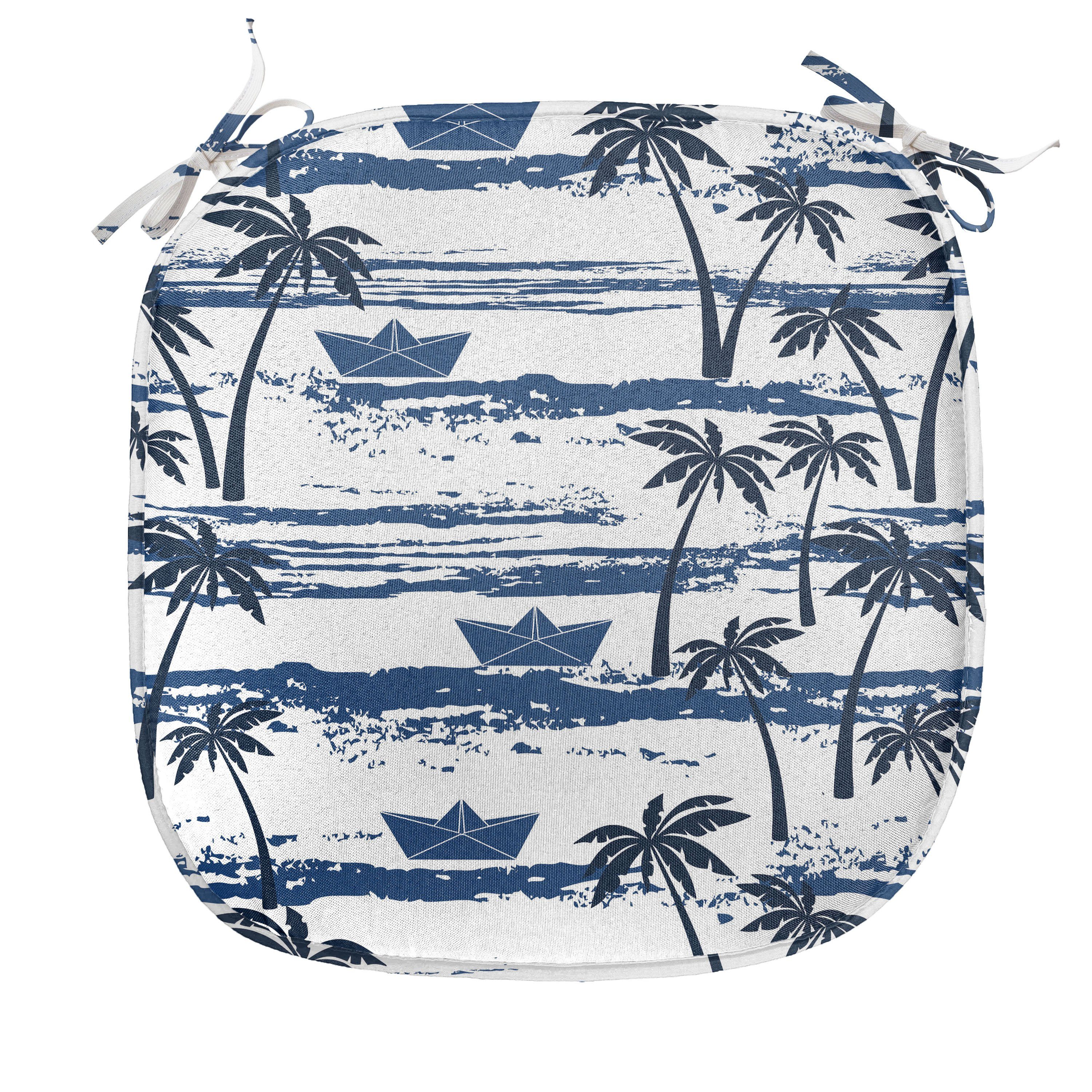Palme Dekoratives mit Küchensitze, auf Abakuhaus Papierboote Riemen Kissen für wasserfestes Wellen Stuhlkissen