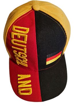 Karneval-Klamotten Kostüm Cap Deutschland Baseballcap schwarz rot gold, Weltmeisterschaft WM EM Fan Artikel Fußball Party