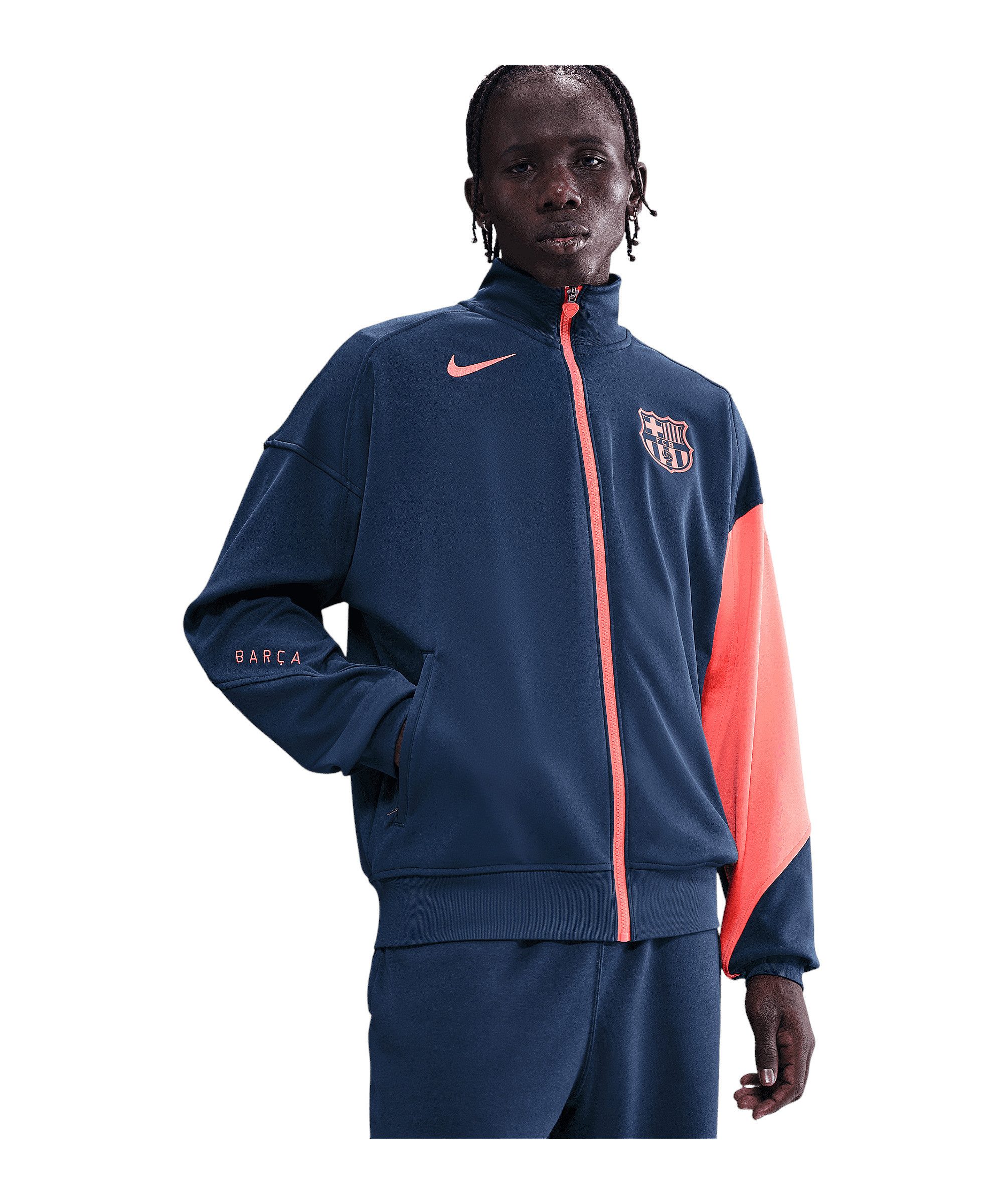 Nike Sweatjacke Nike Performance FC Barcelona Trainingsjacke Polyester – Bild 3 von 5