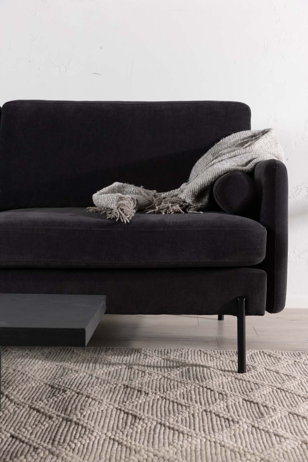 dunkelgrau. Antibes Sofa ebuy24 Personen Velour 2 Sofa