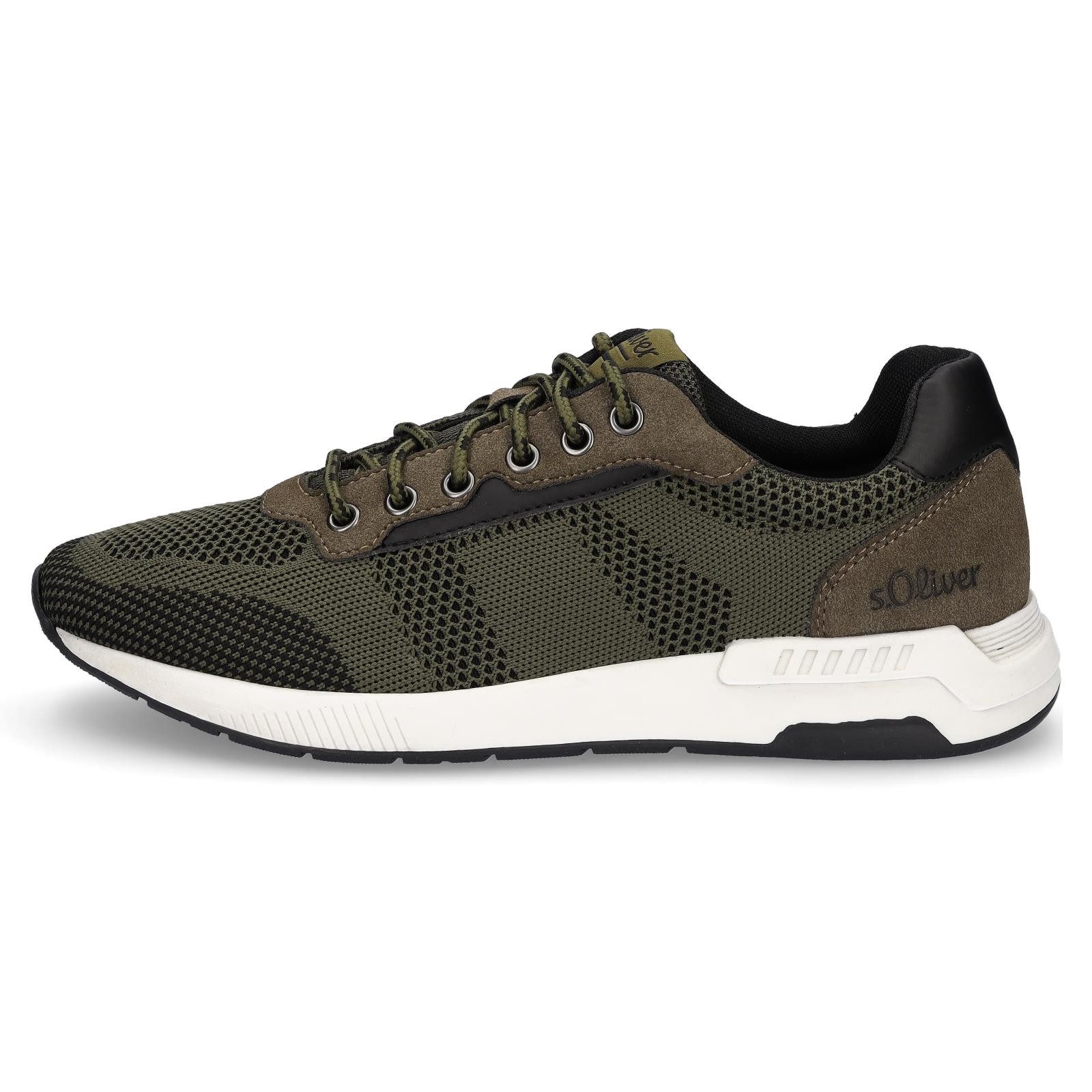 s.Oliver s.Oliver Herren Strick Sneaker khaki grün Sneaker