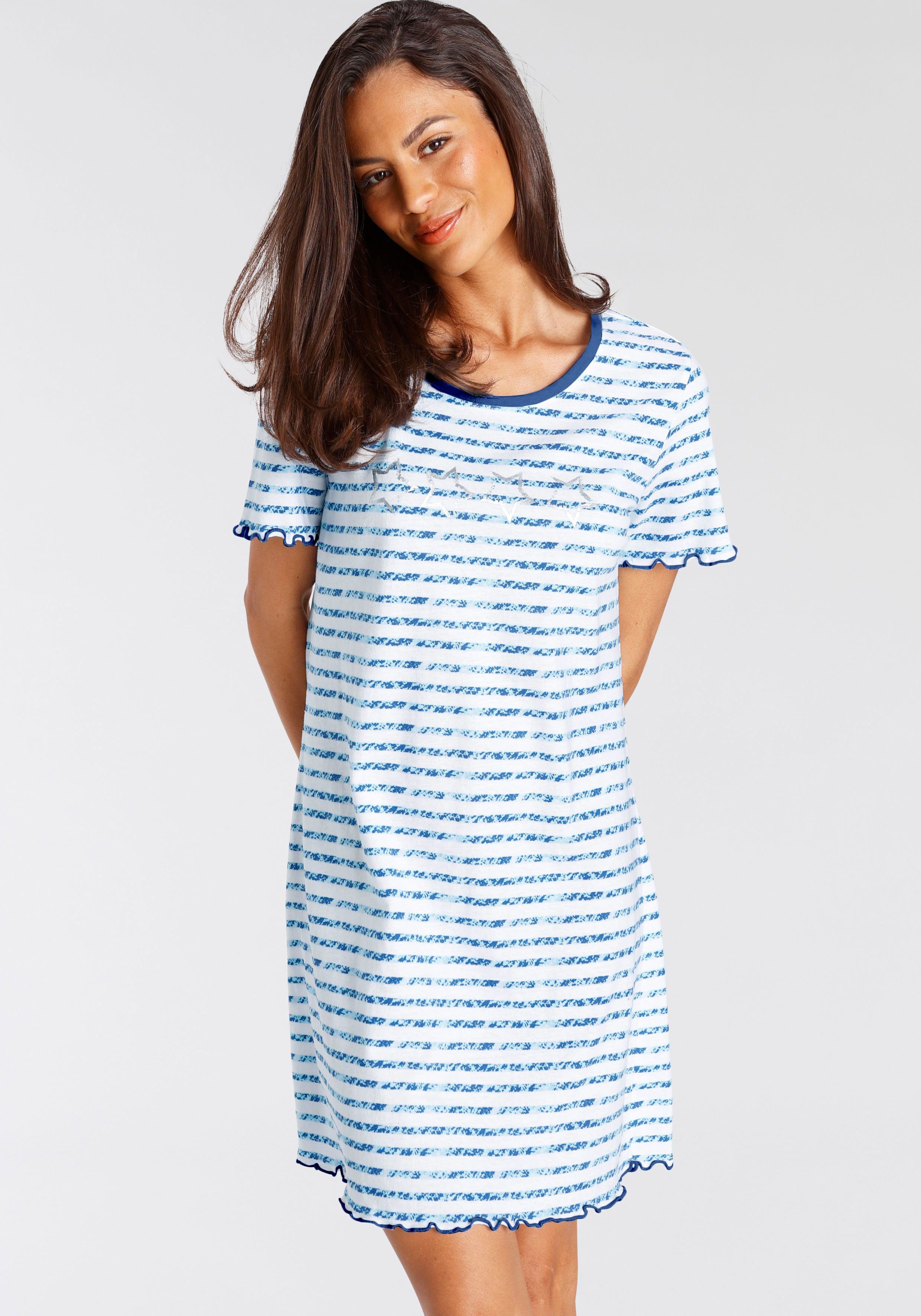 Vivance Dreams Sleepshirt mit Kräuselsaum. € 19,99