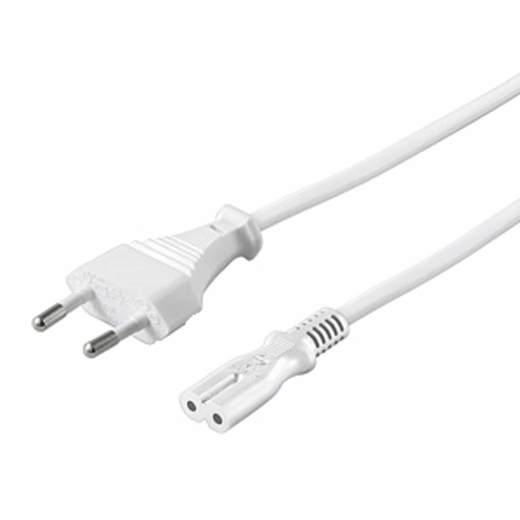 Goobay GOOBAY Euro-Netzkabel, 5 m, weiß Netzkabel