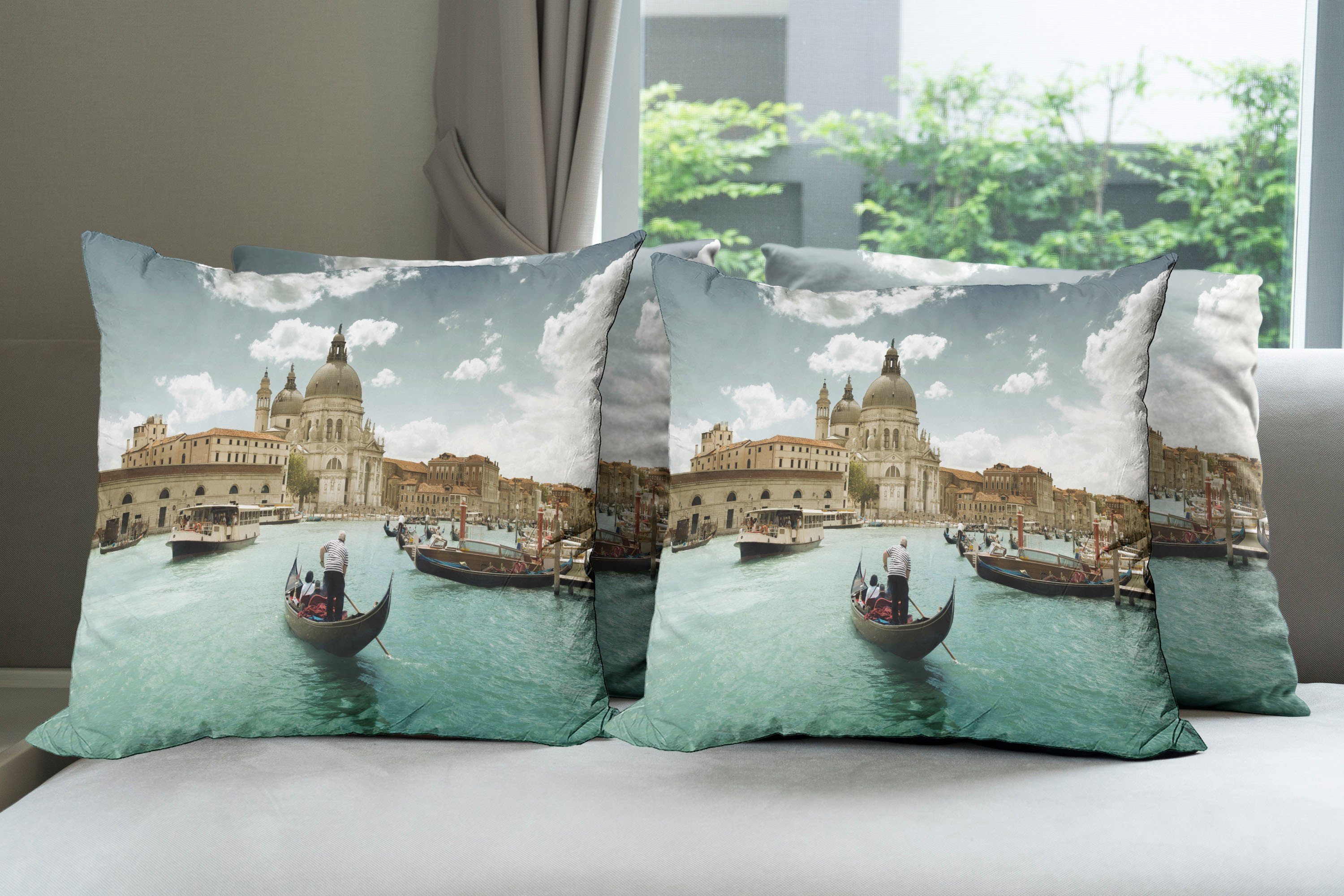 Kissenbezüge Modern Accent Doppelseitiger Digitaldruck, Luftaufnahme Stück), Abakuhaus Grand in (4 Canal Venedig