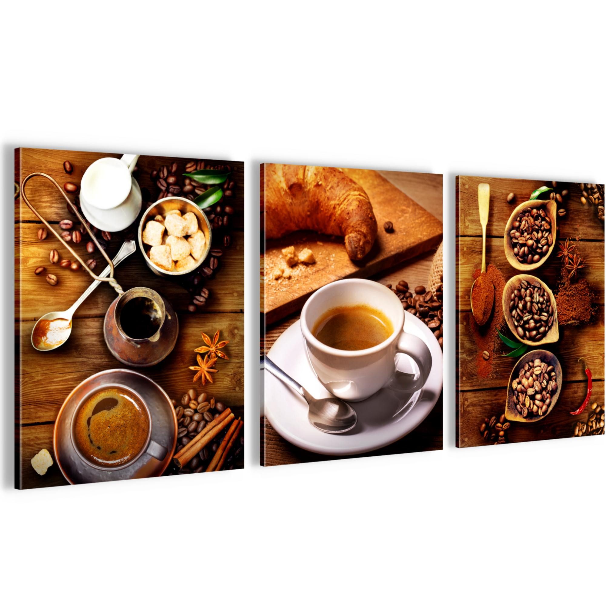 Novart Wandbild Küche Esszimmer Kaffee Braun günstig online kaufen