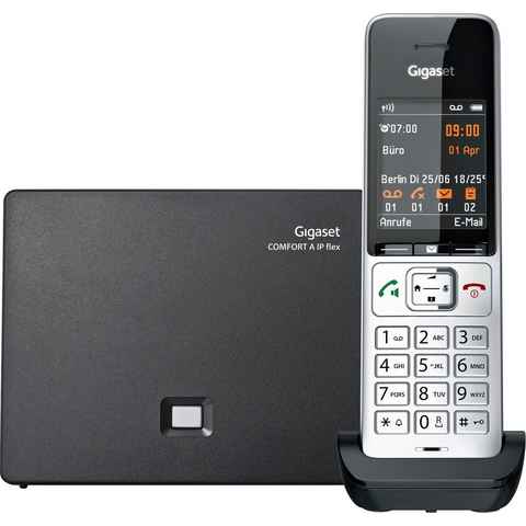 Gigaset COMFORT 500A IP flex Schnurloses DECT-Telefon (Mobilteile: 1, LAN (Ethernet)