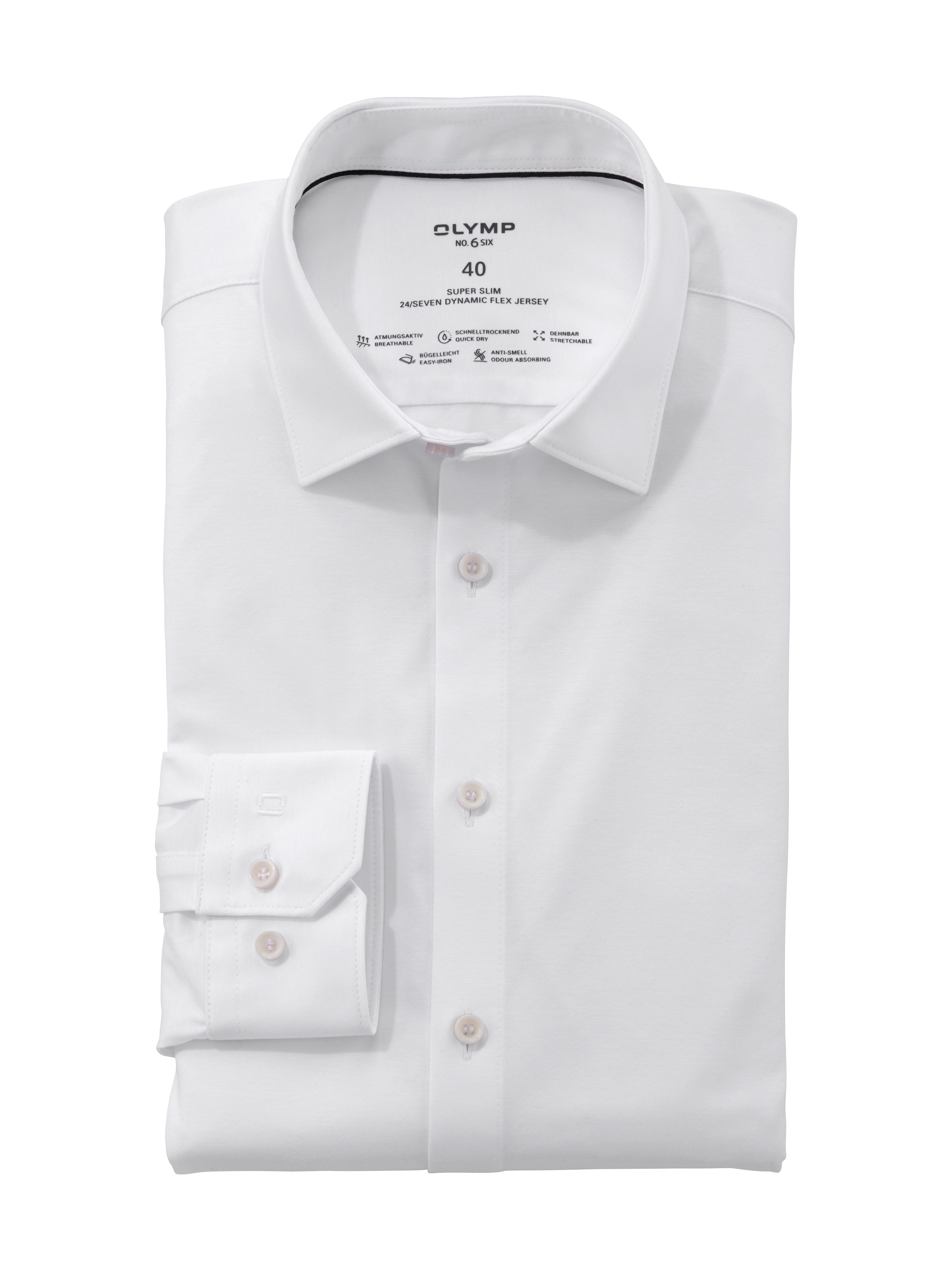 OLYMP Businesshemd No. Six 24/Seven super slim in bequemer Jersey-Qualität günstig online kaufen