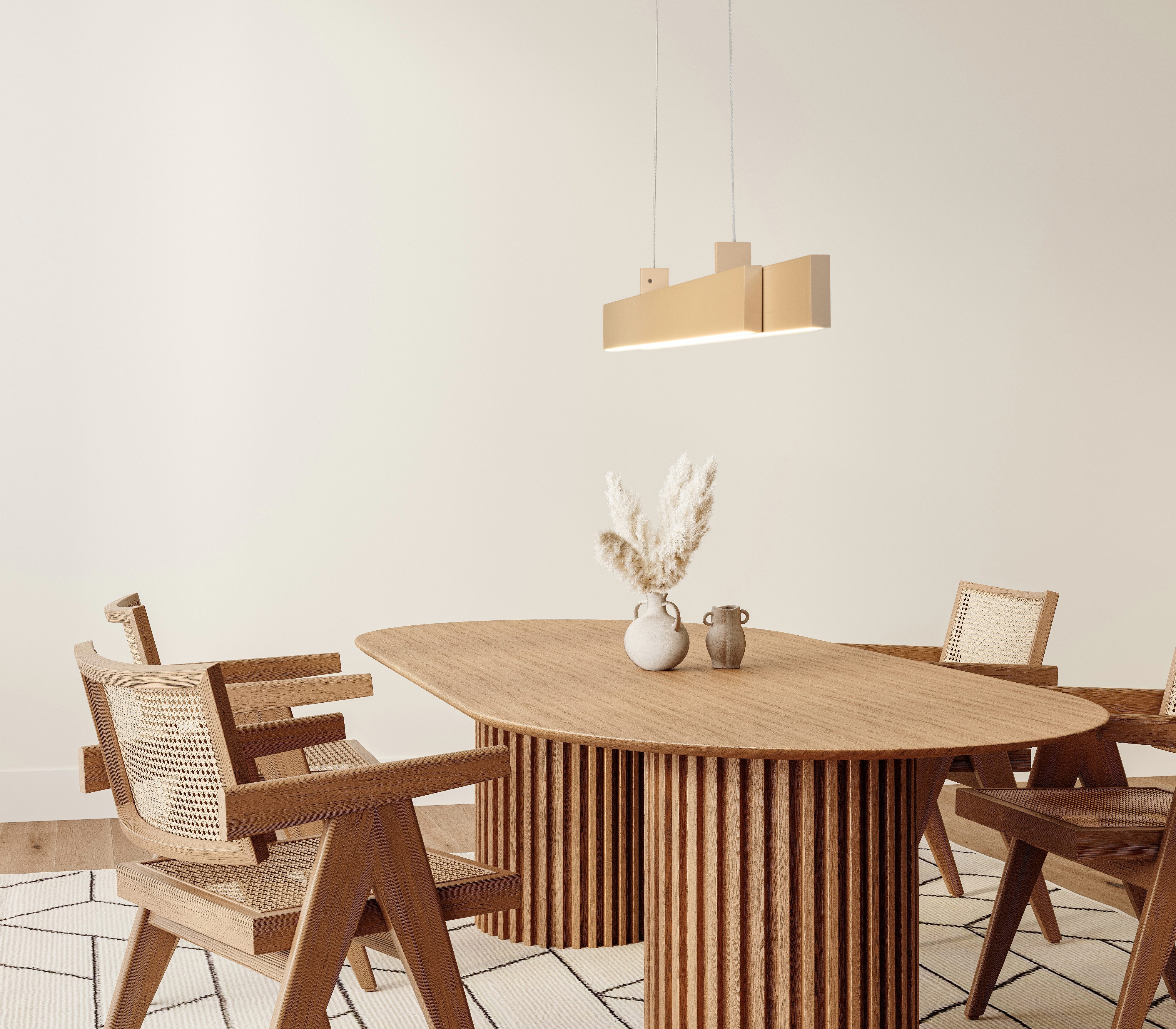 FISCHER & HONSEL Pendelleuchte Vayana, Dimmfunktion, LED wechselbar, Farbtemperatur stufenlos einstellbar, höhenverstellbar mit Kabellift