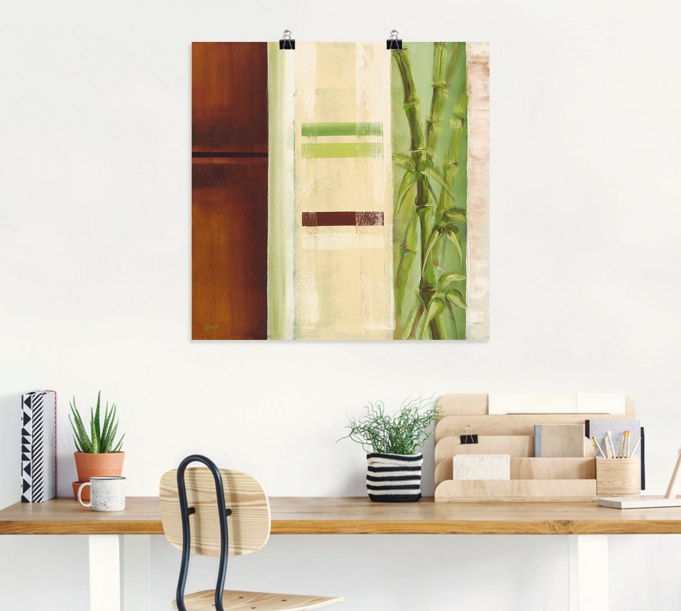 Artland Wandbild »Bambus II«, Gräser (1 Stück), in vielen Größen & Produktarten - Alubild / Outdoorbild für den Außenbereich, Leinwandbild, Poster, Wandaufkleber / Wandtattoo auch für Badezimmer geeignet-HomeTrends