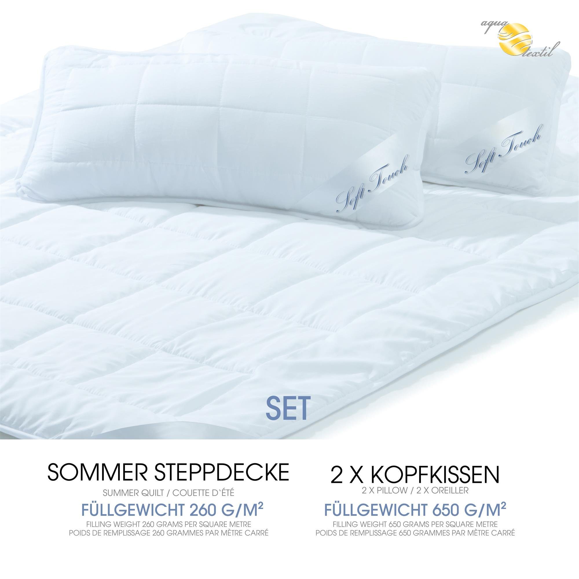 aqua-textil Bettdecke, Kopfkissen + Topper Soft günstig online kaufen