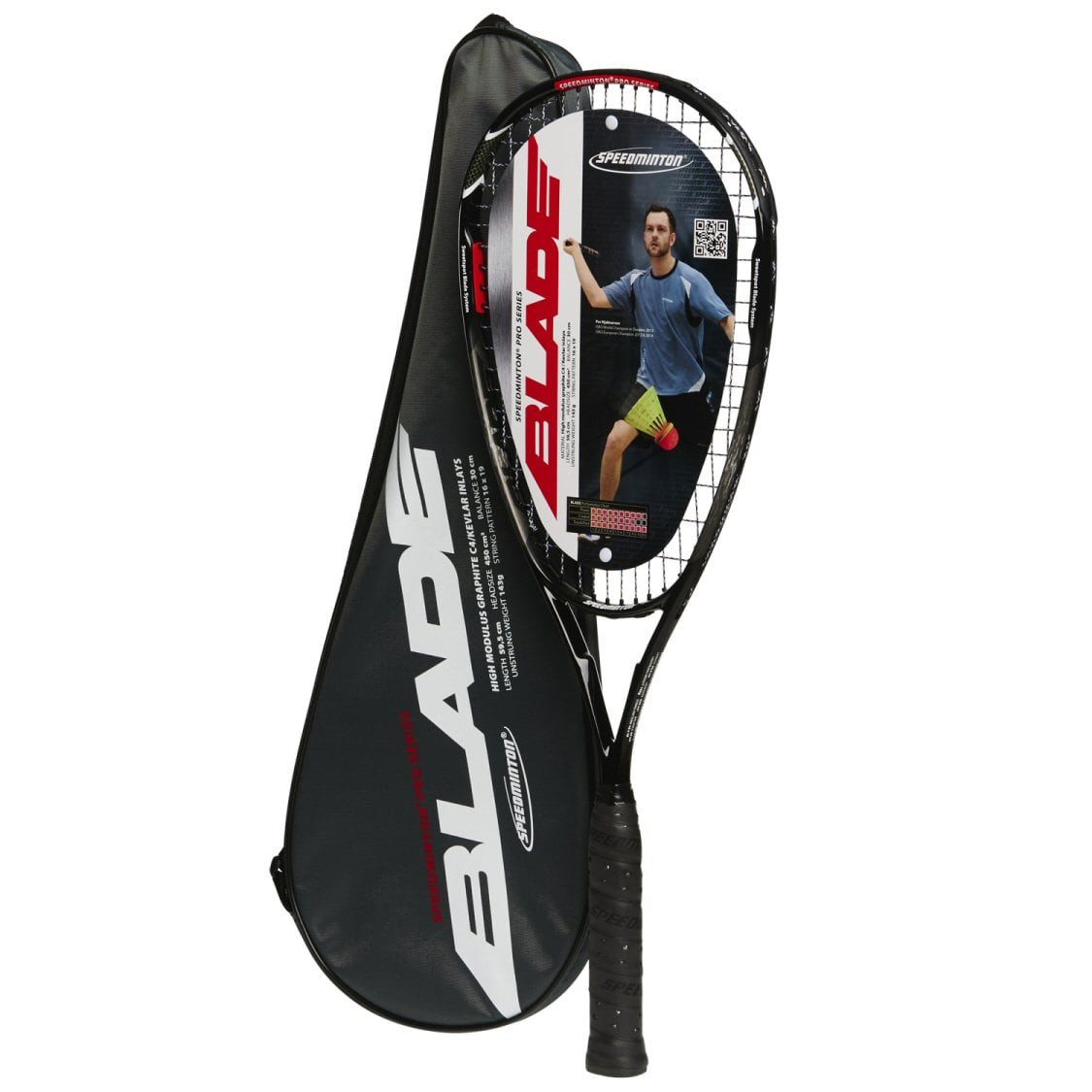 Speedminton Speed-Badmintonschläger Blade (Carbon/Kevlar) 143g - besaitet