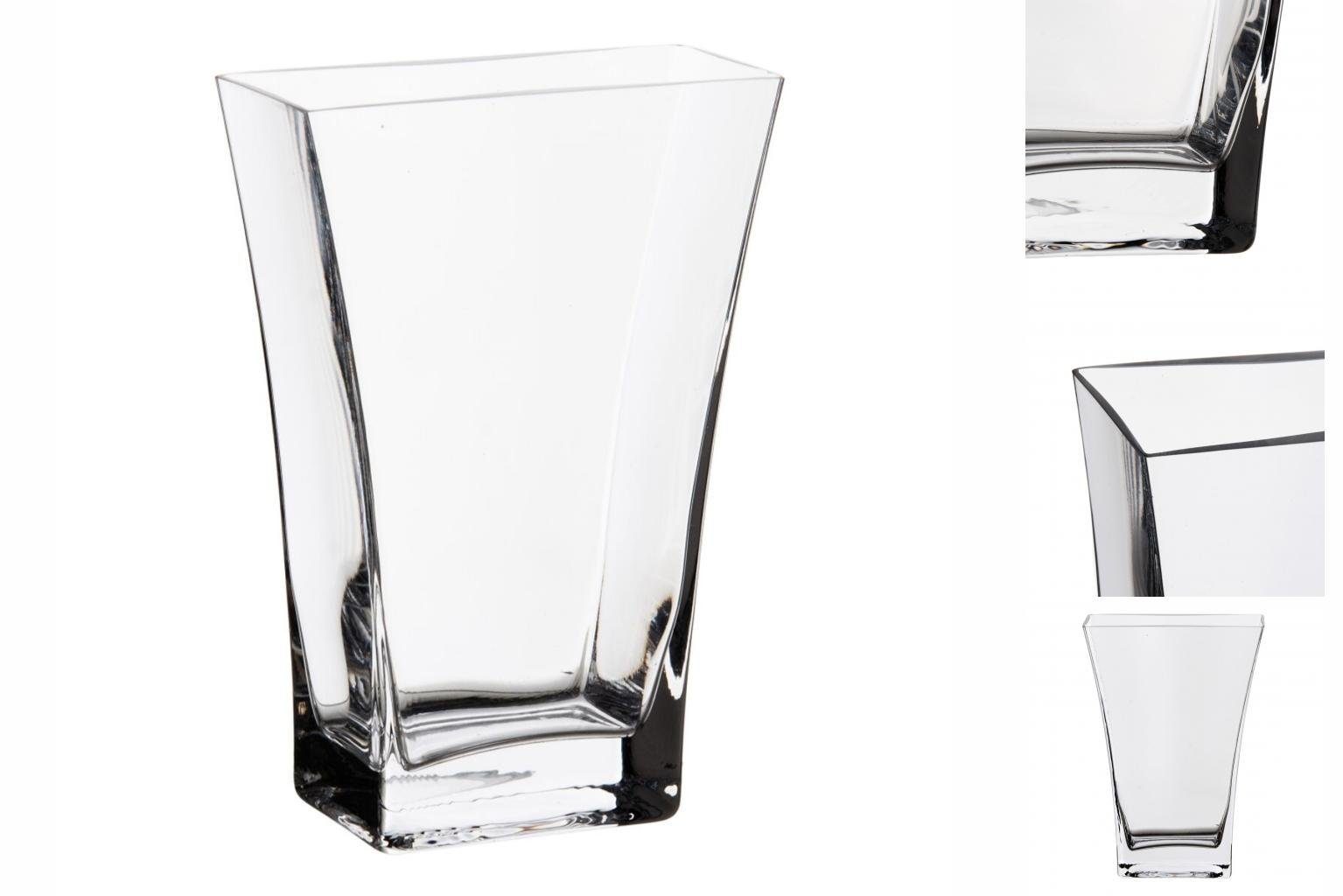 Glas Dekovase Vase x x cm 6 20 14 Bigbuy Durchsichtig