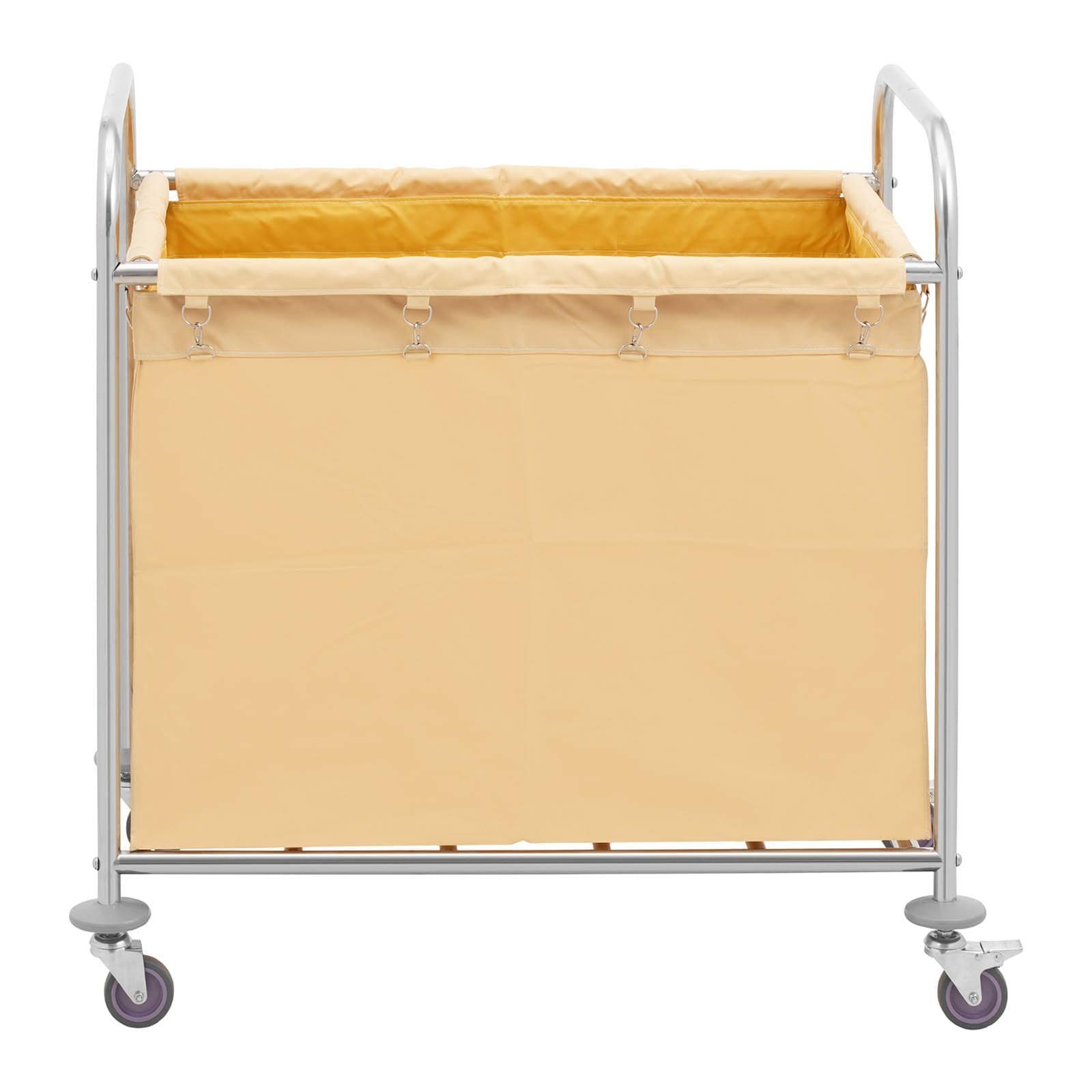 Wäschewagen Edelstahl Mit Rädern - 118kg Tragkraft Für Hotel & Haushalt