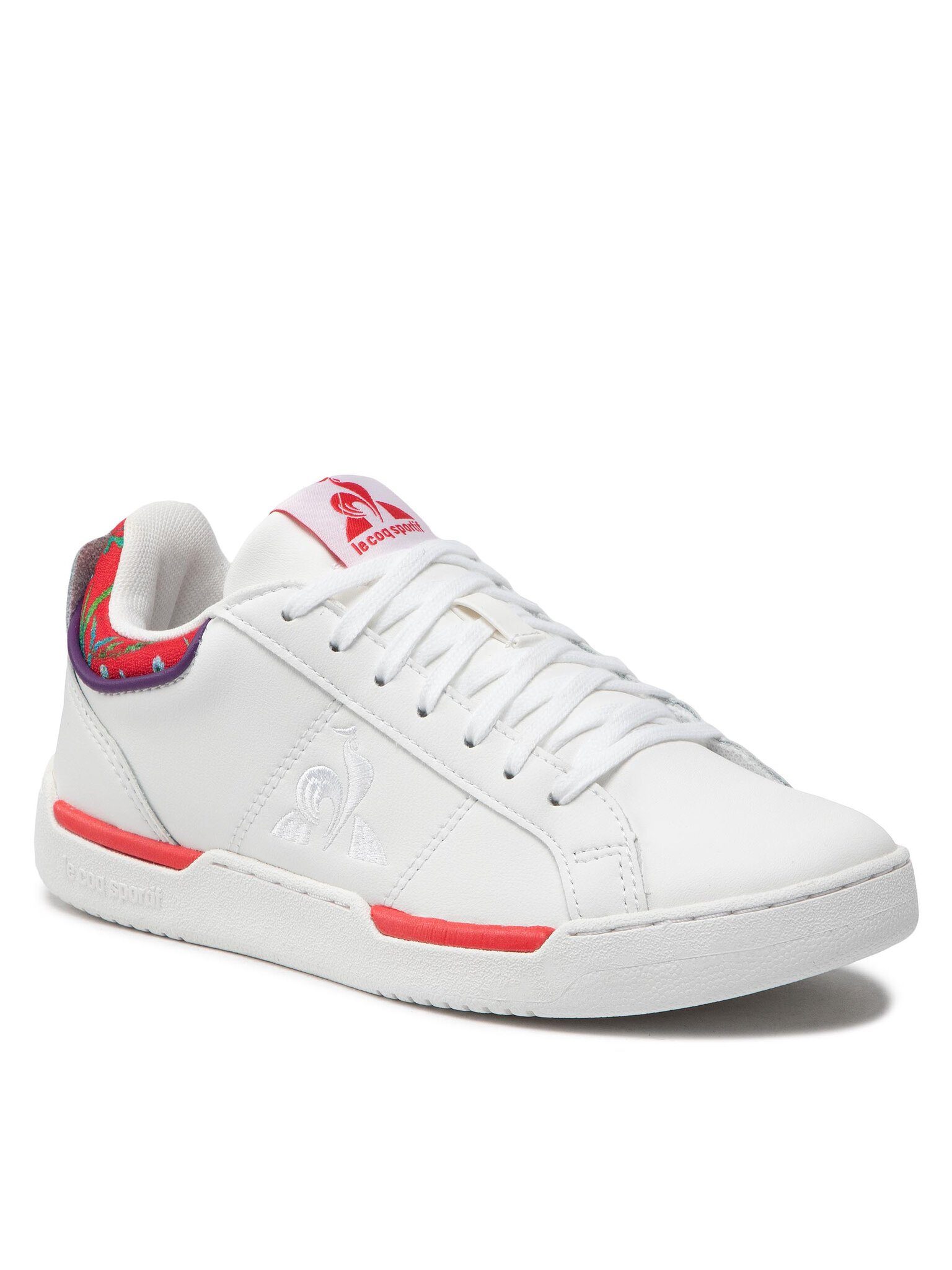 Le Coq Sportif Кросівкиs Stadium W Flowers 2210542 Optical White/Fiery Red Кросівки