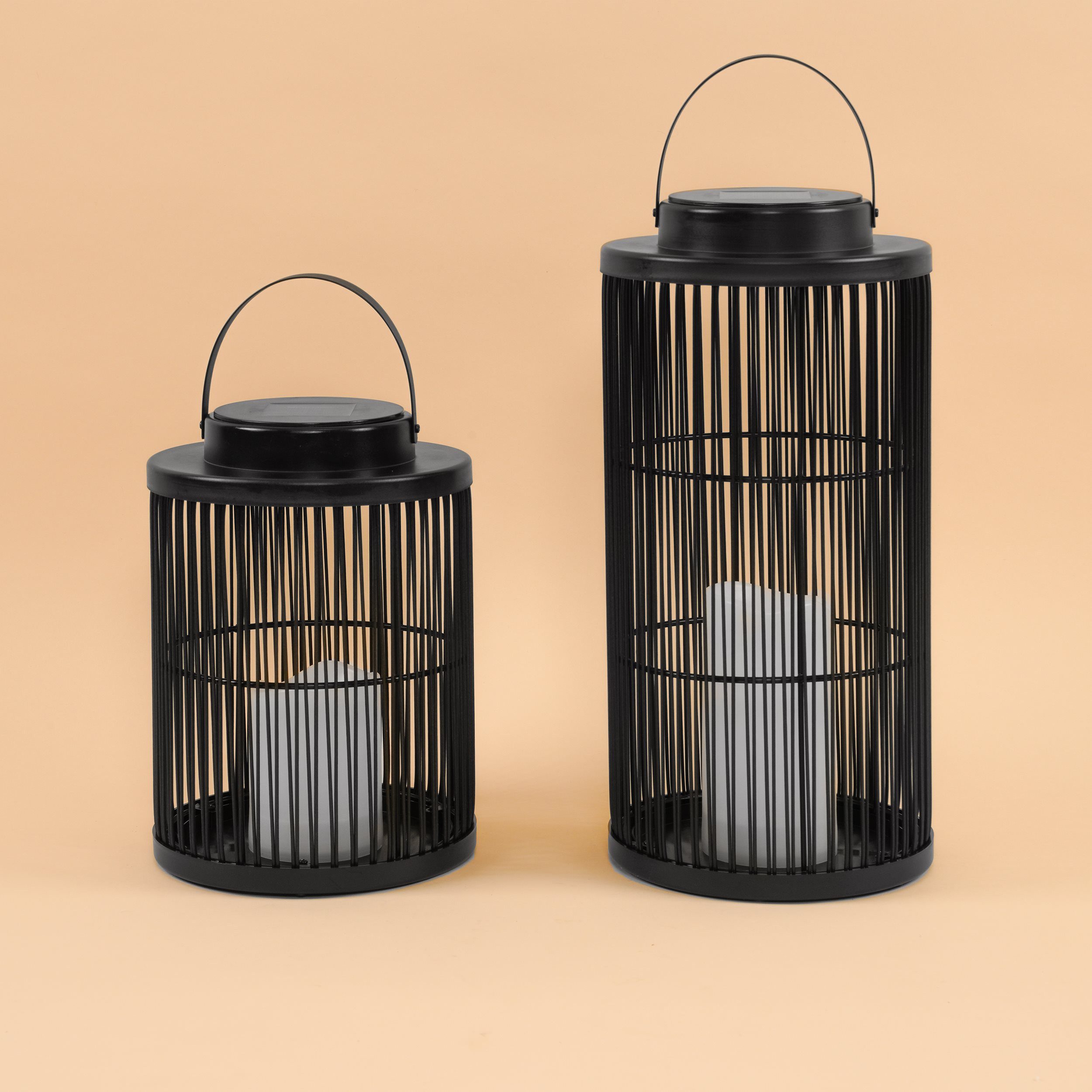 esotec LED Laterne Solar Dekoleuchten "Sara" 2er-Set