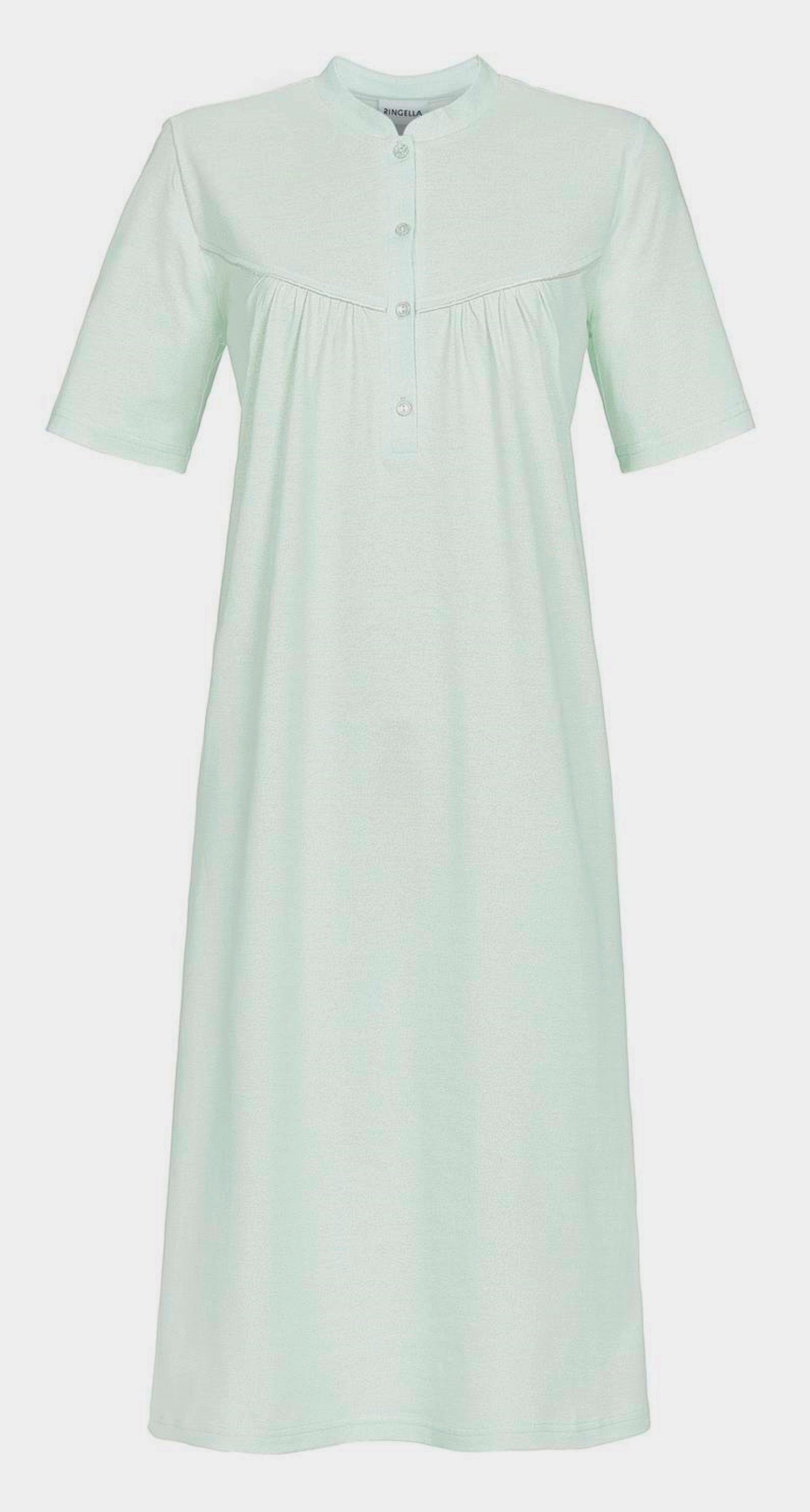 Ringella Nachthemd in klassisch Damen (1-tlg) Größen auch Nachthemd Ringella großen icegreen Baumwolle