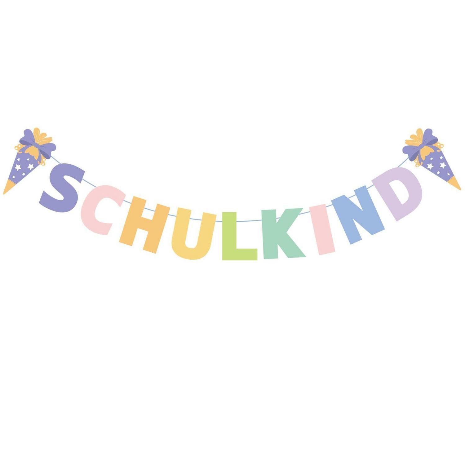 LuxusKollektion Girlande Schulkind Girlande Bunt