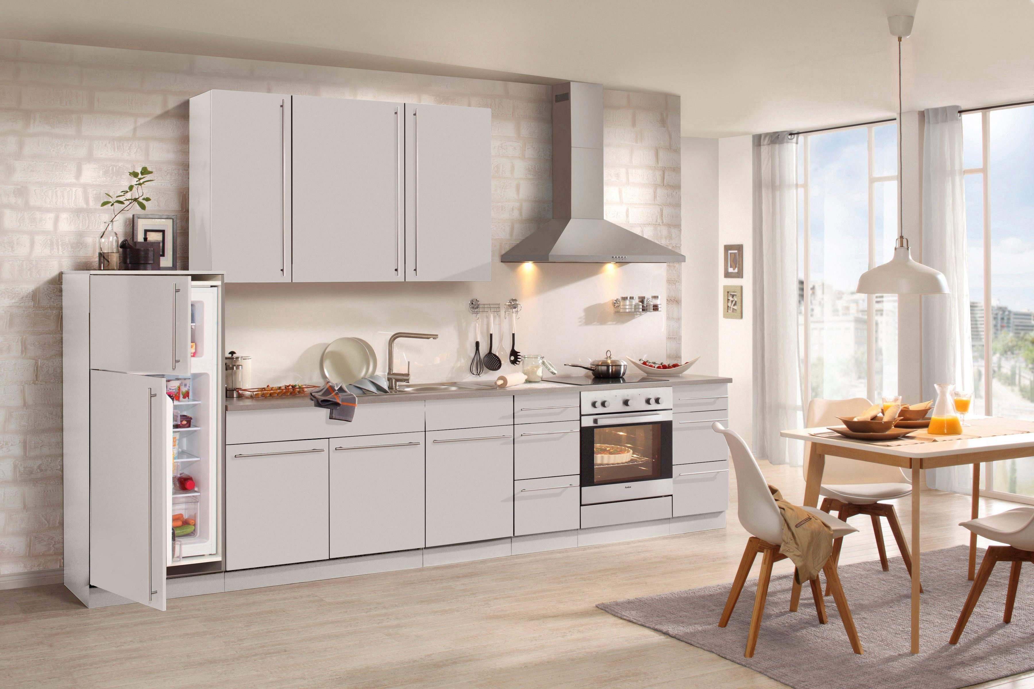 wiho Küchen Spülenschrank Chicago 100 cm breit, inkl. Einbauspüle aus Edels günstig online kaufen