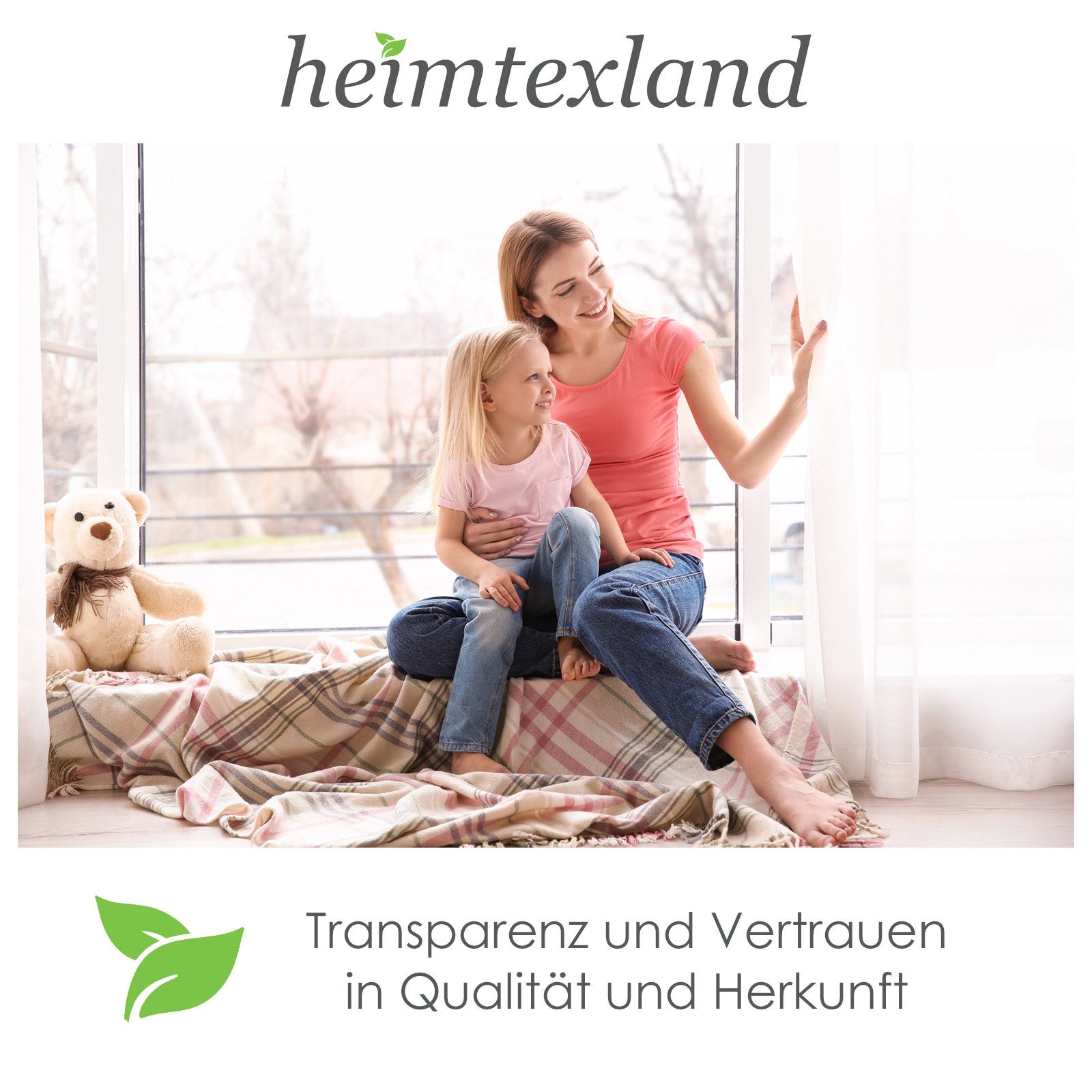 heimtexland Scheibengardine Weihnachten Deko Gardine Bistro Weihnachtsgardine (1 St), Schlaufen, blickdicht, Satin, 45x120 cm I blickdicht I bedruckt I Hirsche  – Bild 3 von 5