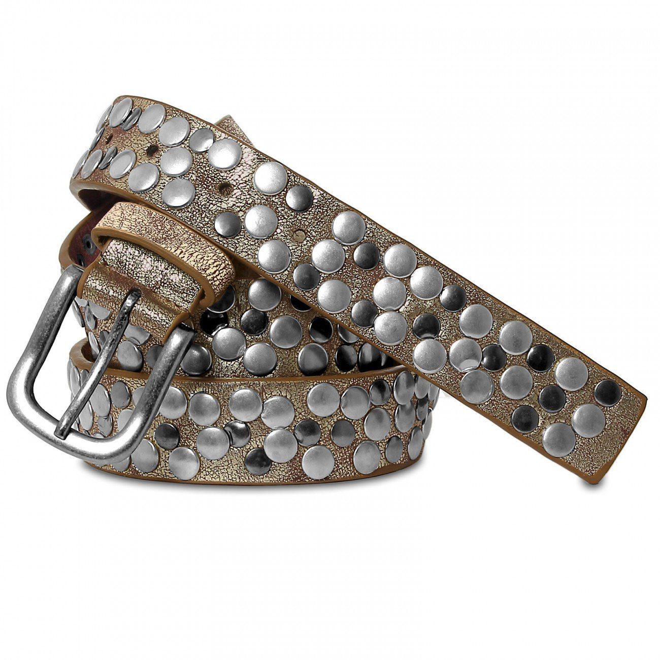 Caspar Nietengürtel GU224 schmaler Damen Vintage Gürtel günstig online kaufen