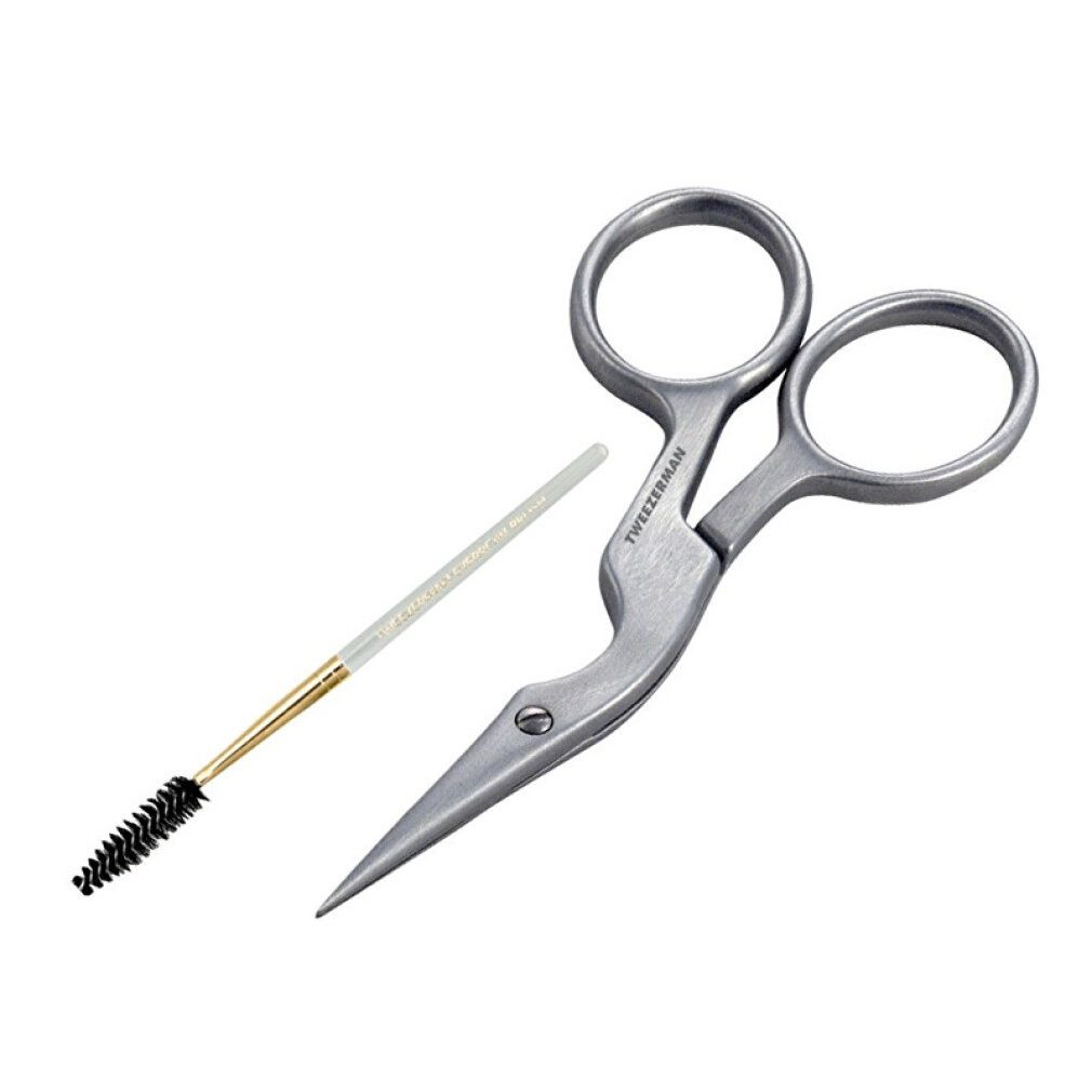 TWEEZERMAN Wimpernkamm Brow Shaping Scissors & Brush Stainless Steel