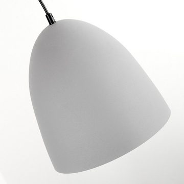 hofstein Hängeleuchte »Vallicciardi« moderne Hängelampe aus Metall in Grau/Weiß, ohne Leuchtmittel