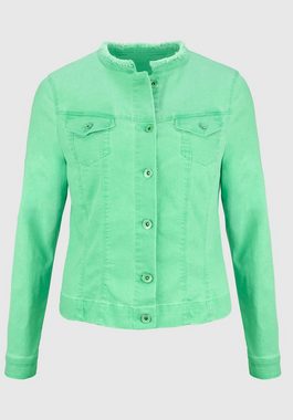 bianca Jeansjacke JENNA mit besonderem Kragen in angesagter Trendfarbe