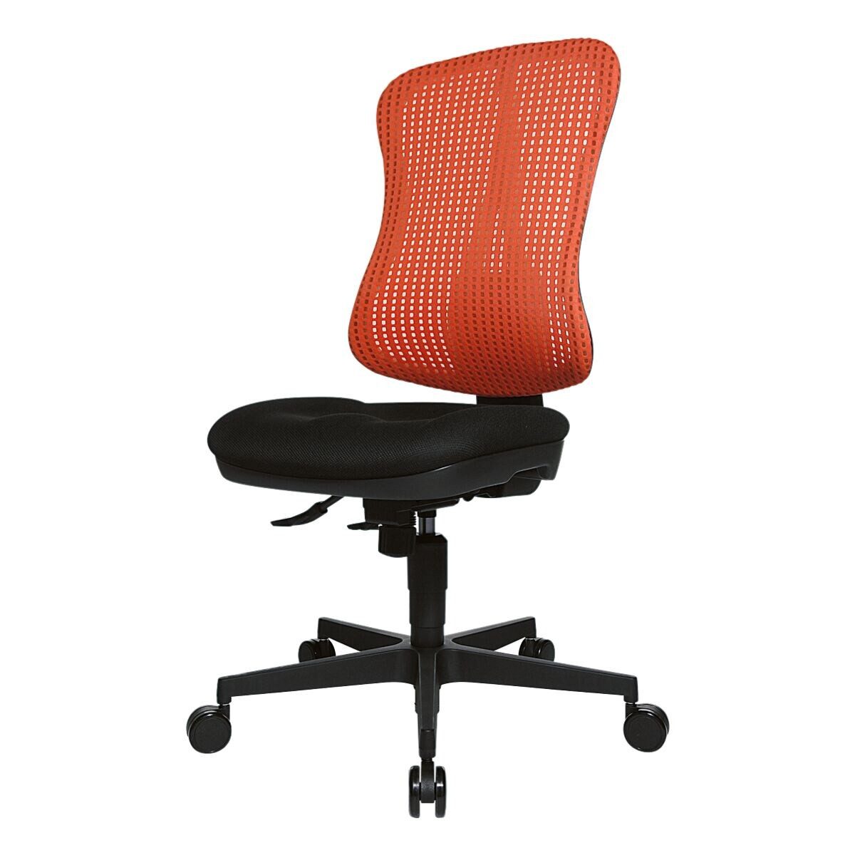 TOPSTAR Schreibtischstuhl Headpoint SY, Muldensitz, Punkt-Synchronmechanik, Netzrückenlehne, (ohne Armlehnen)