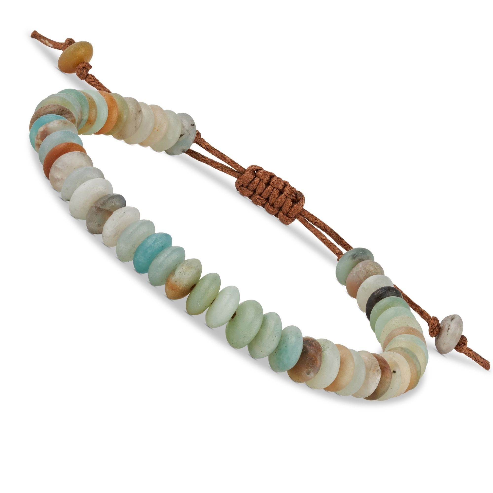 Armband Handgemacht Stilvollen Amazonit mit Yoga Steinen, Perlen - Edelstein BENAVA Armband