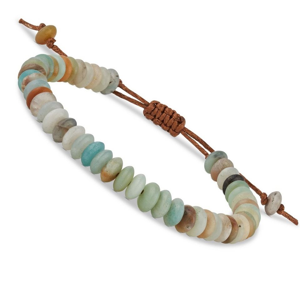 BENAVA Armband Yoga Armband - Amazonit Edelstein Perlen mit Stilvollen  Steinen, Handgemacht