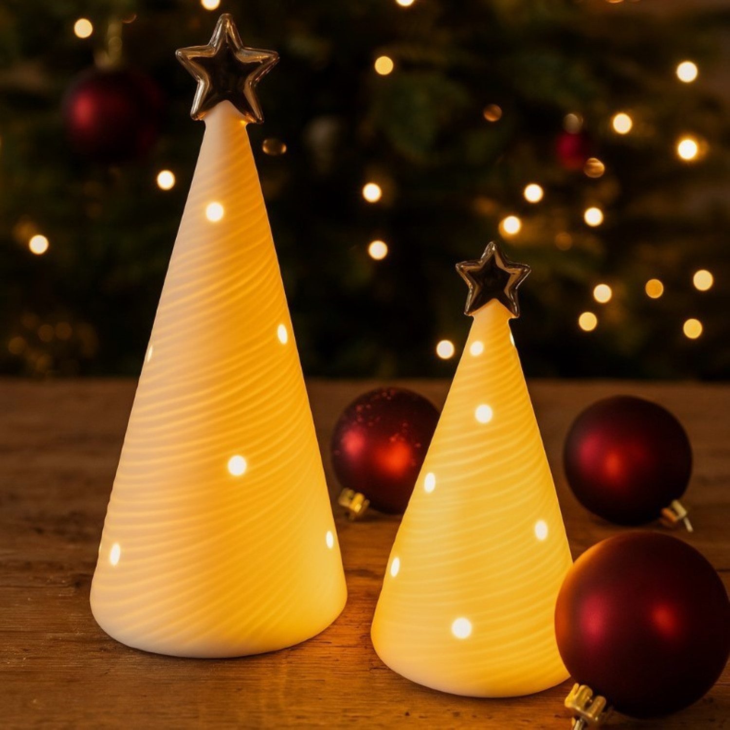 Online-Fuchs Dekobaum - 2er Set LED-Tannenbaum günstig online kaufen