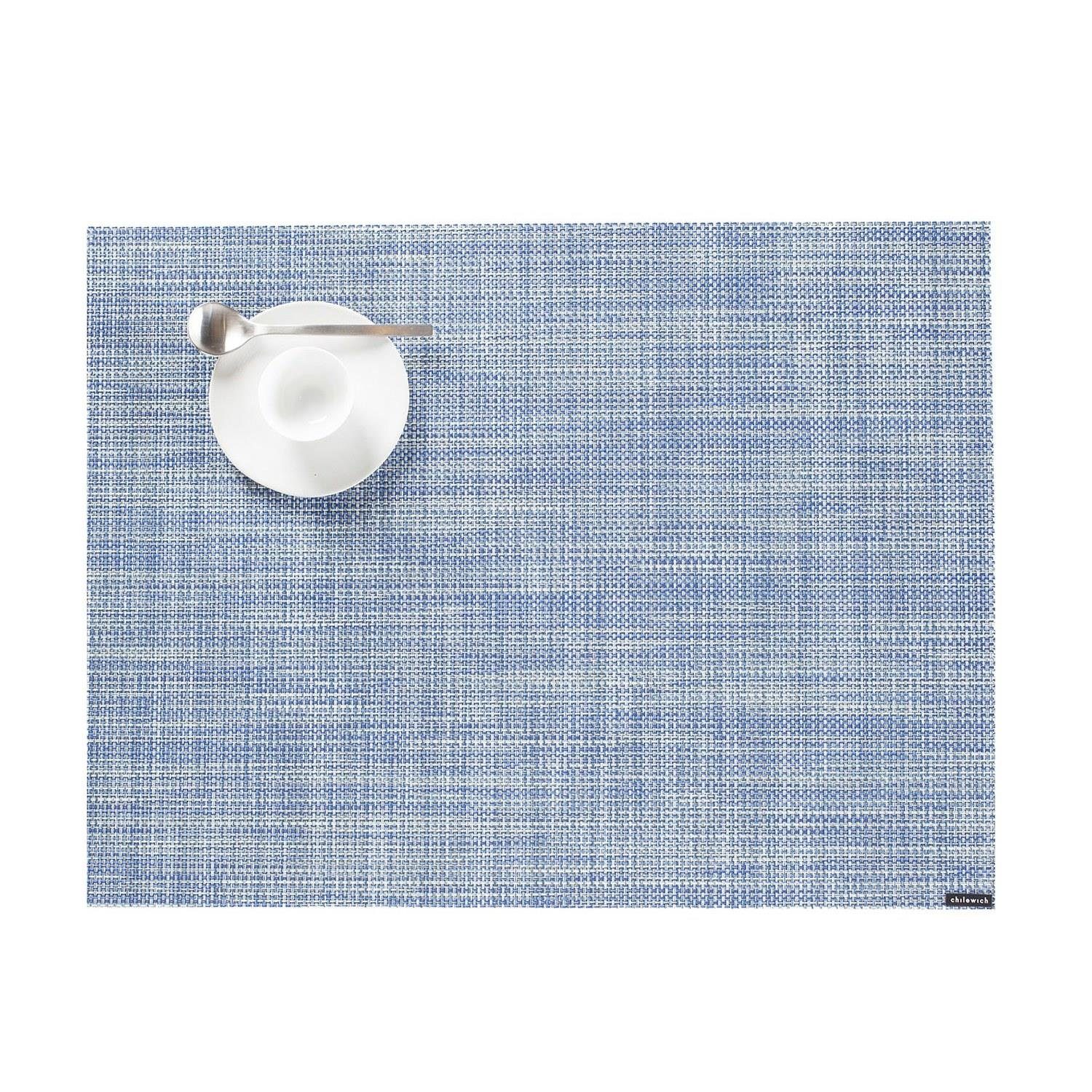Chilewich Platzset Mini Basketweave Rectangle Chambray, (1-St)