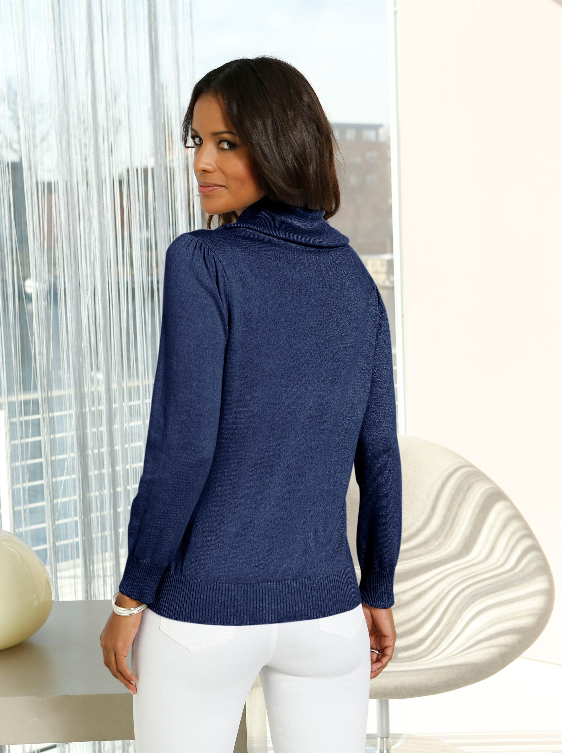 Witt Strickpullover Pullover Langarm Materialmix