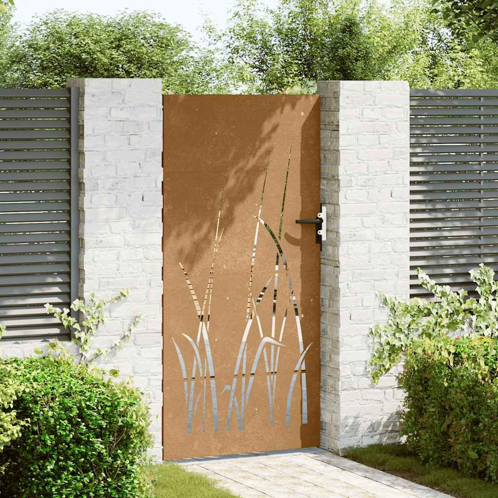 vidaXL Gartentor Gartentor 85x200 cm Cortenstahl günstig online kaufen