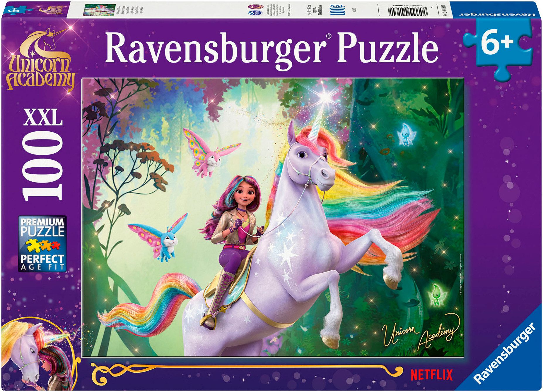 Ravensburger Puzzle Unicorn Academy, Sophia und Wildstar, 100 Puzzleteile, günstig online kaufen
